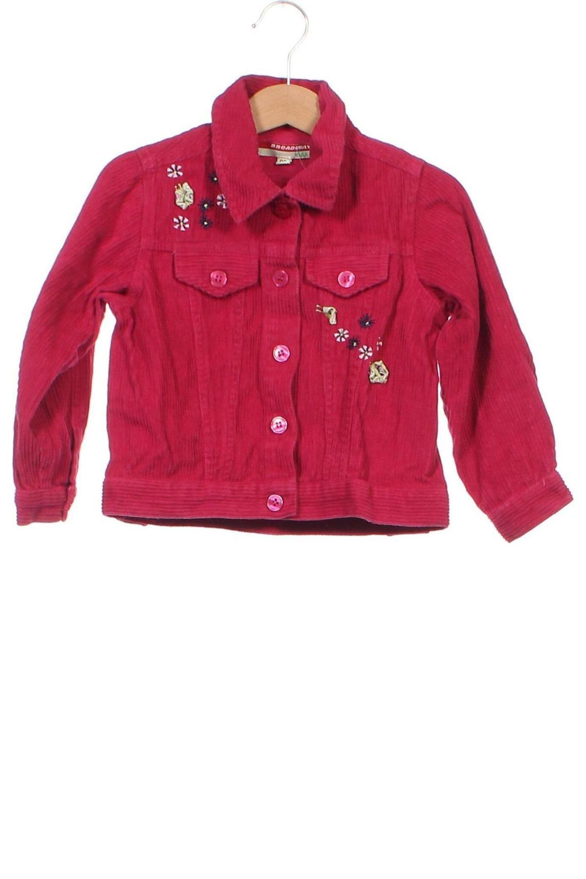 Παιδικό μπουφάν Broadway, Μέγεθος 18-24m/ 86-98 εκ., Χρώμα Ρόζ , Τιμή 8,41 €