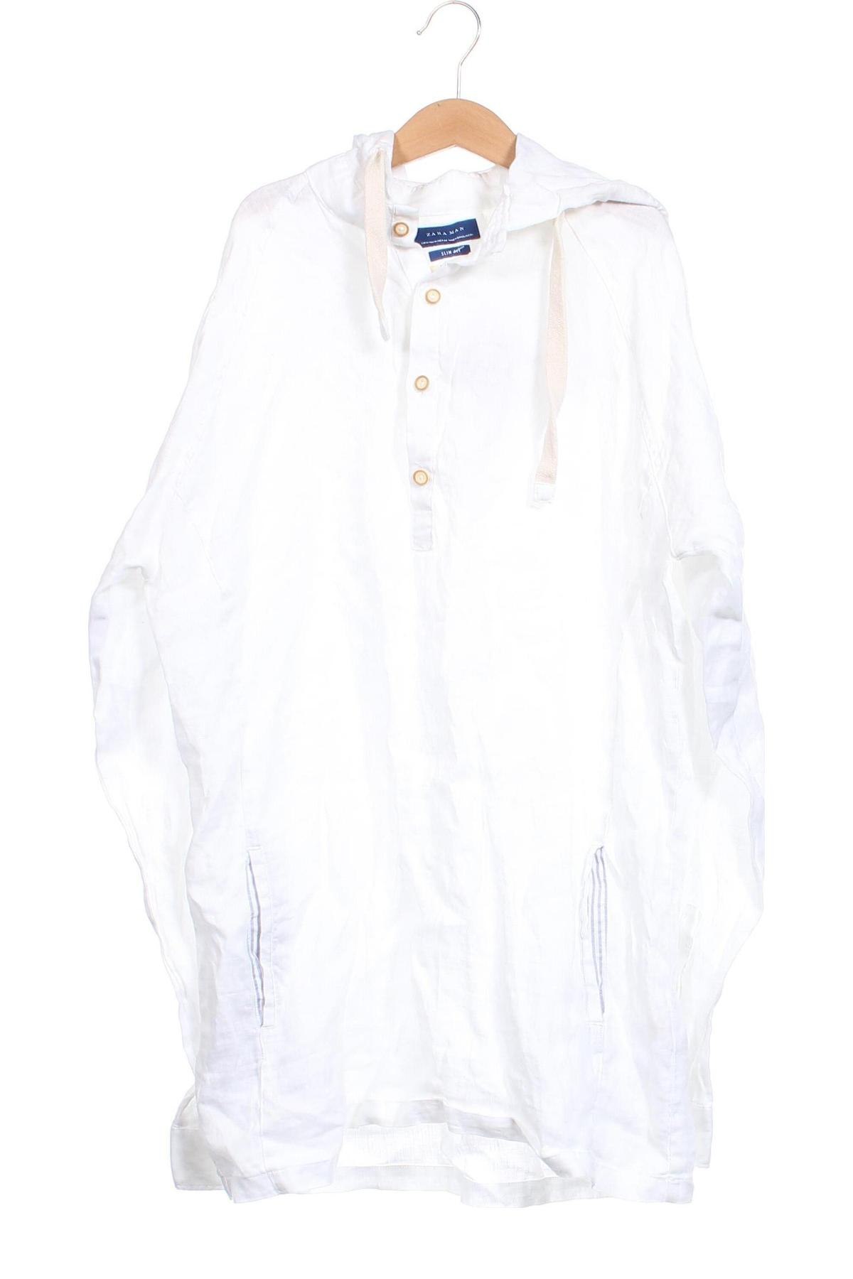 Ανδρική μπλούζα Zara Man, Μέγεθος M, Χρώμα Λευκό, Τιμή 10,23 €