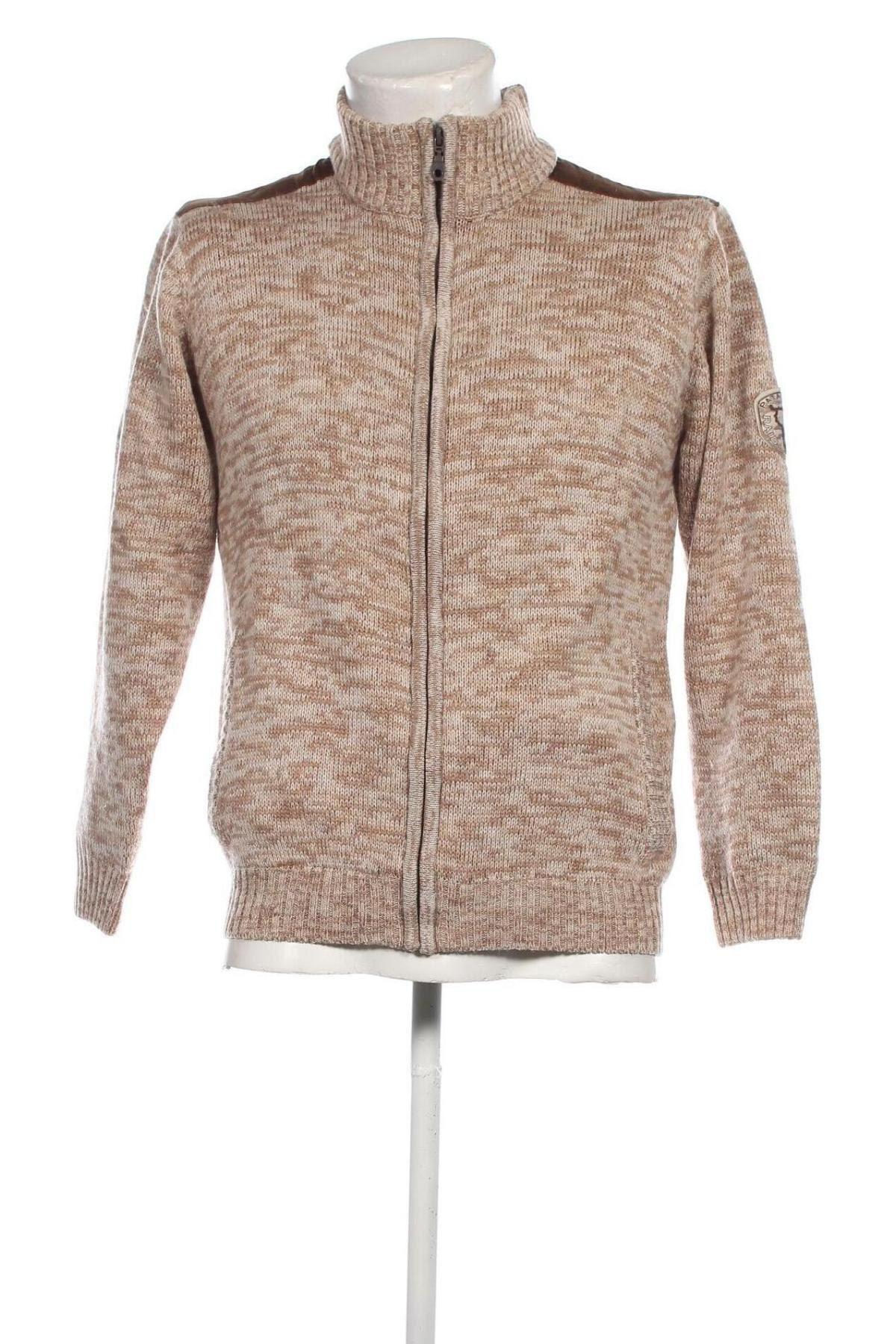 Herren Strickjacke Atlas For Men, Größe M, Farbe Beige, Preis 6,05 €