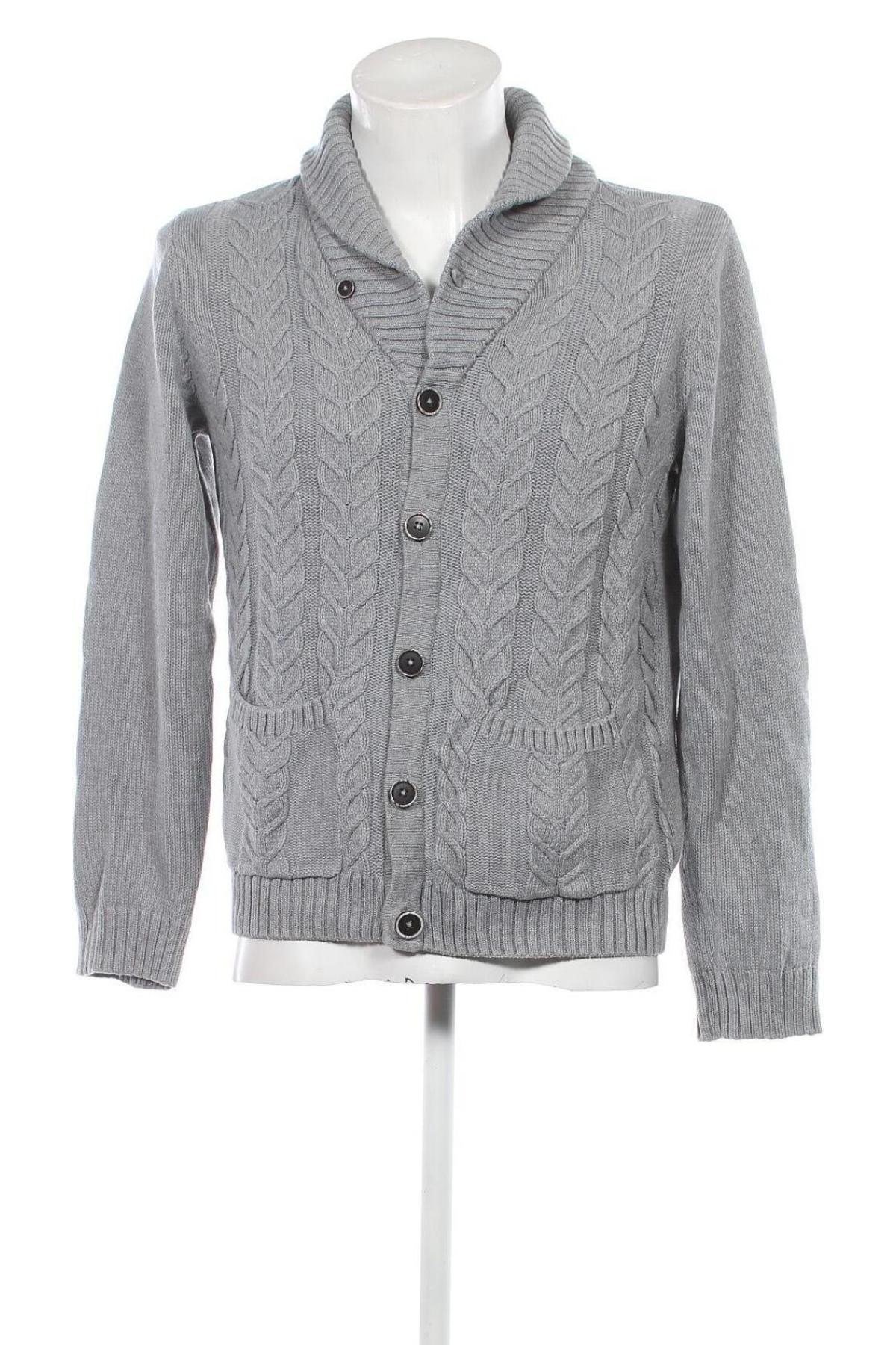 Herren Strickjacke H&M, Größe M, Farbe Grau, Preis € 6,99