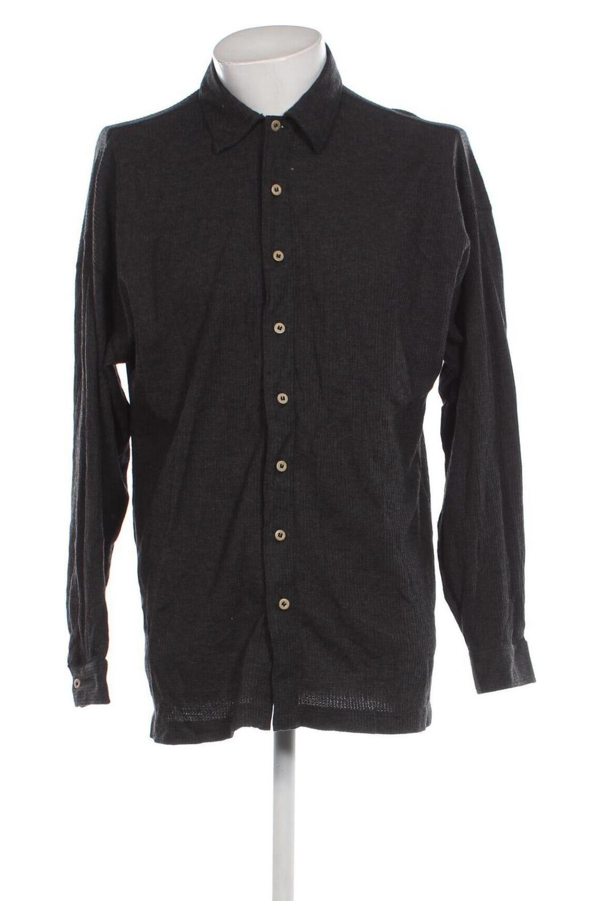 Ανδρικό πουκάμισο, Μέγεθος L, Χρώμα Γκρί, Τιμή 6,28 €