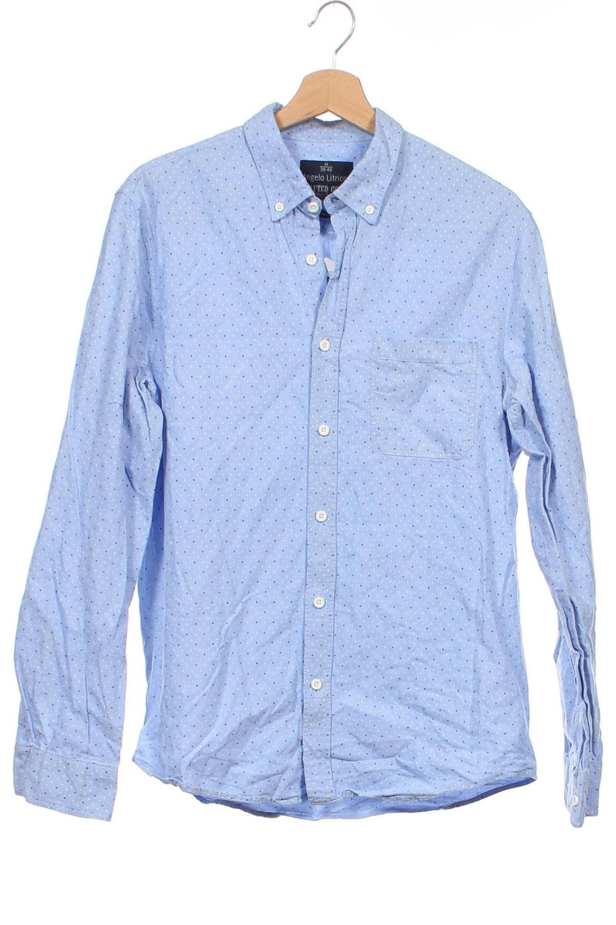 Herrenhemd Angelo Litrico, Größe M, Farbe Blau, Preis 4,04 €