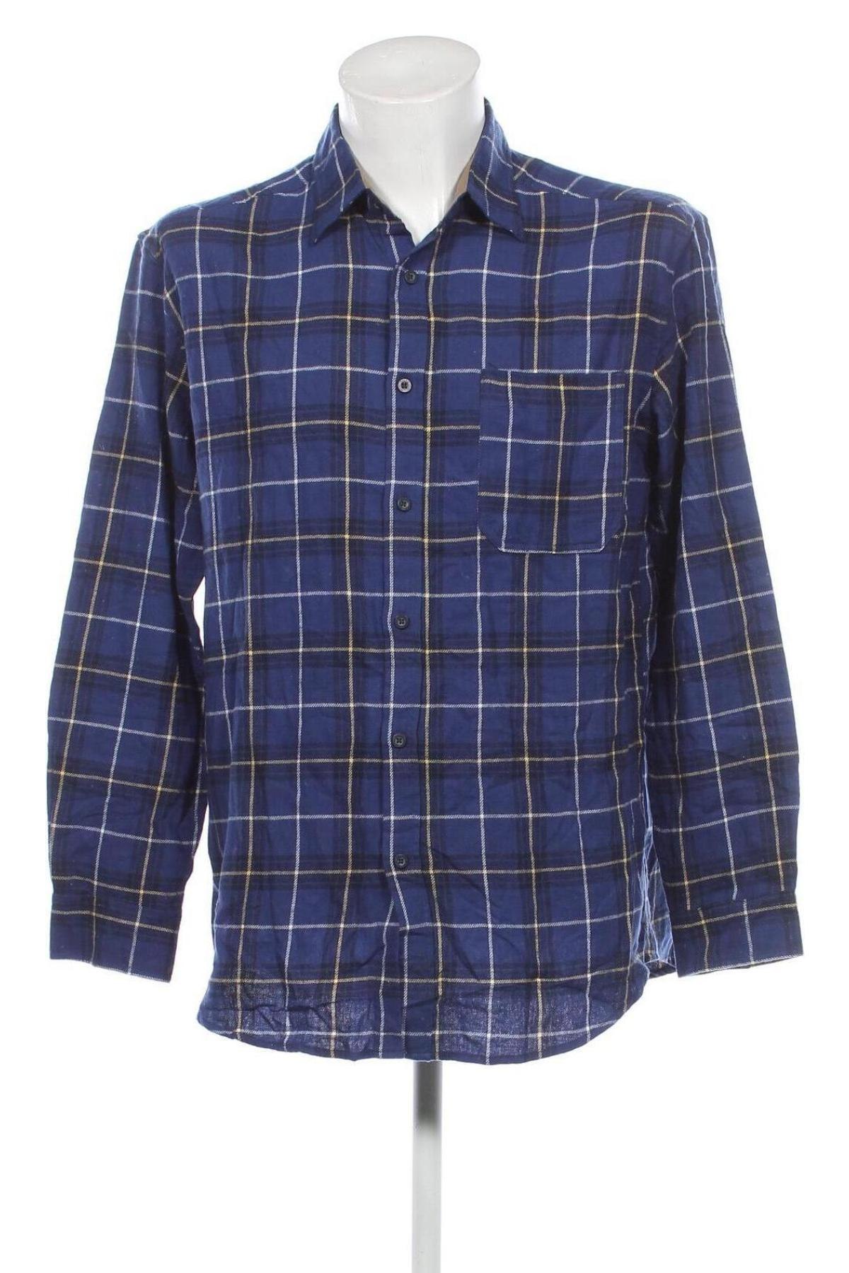 Ανδρικό πουκάμισο Atlas For Men, Μέγεθος L, Χρώμα Μπλέ, Τιμή 5,74 €