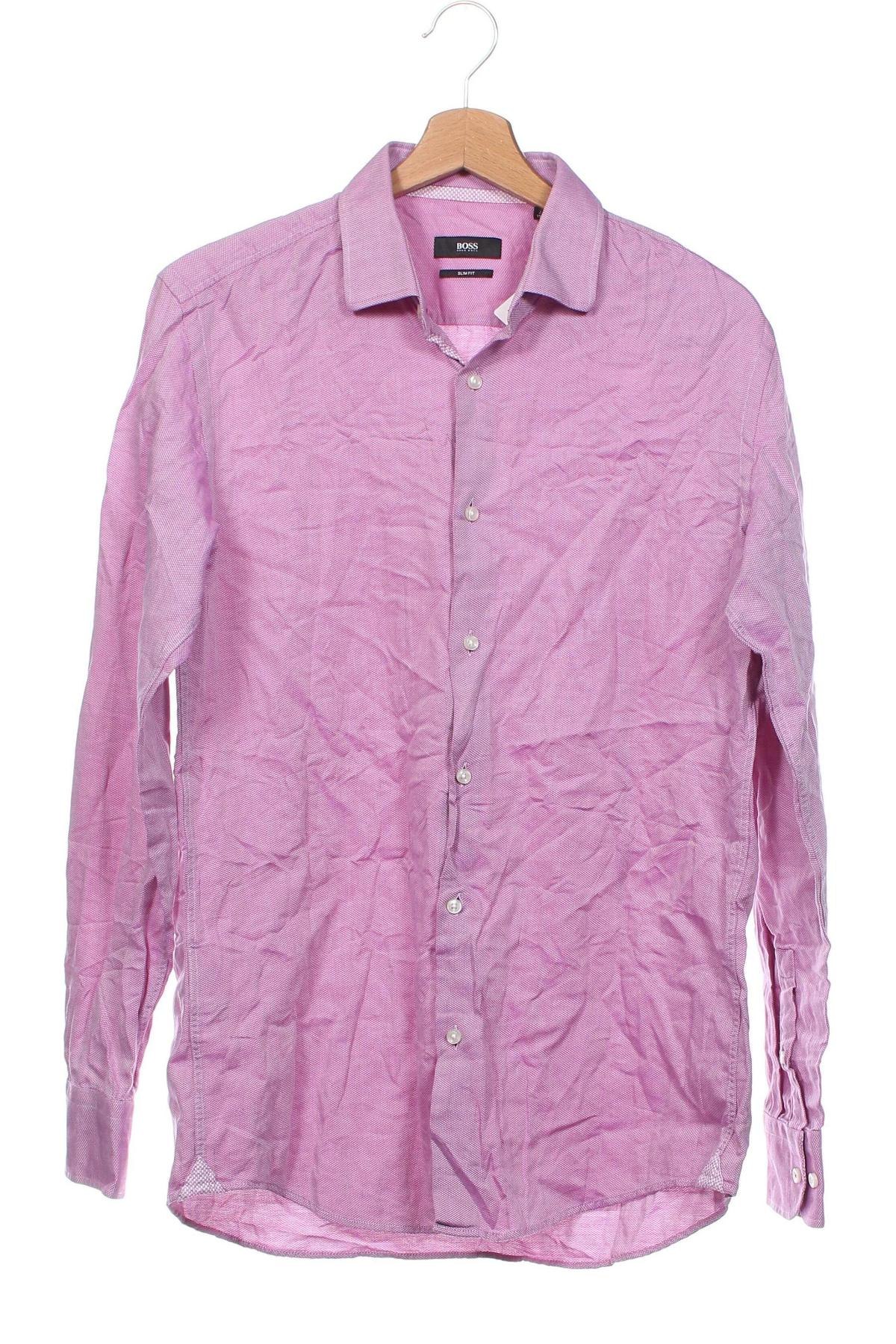 Ανδρικό πουκάμισο BOSS, Μέγεθος M, Χρώμα Ρόζ , Τιμή 51,66 €