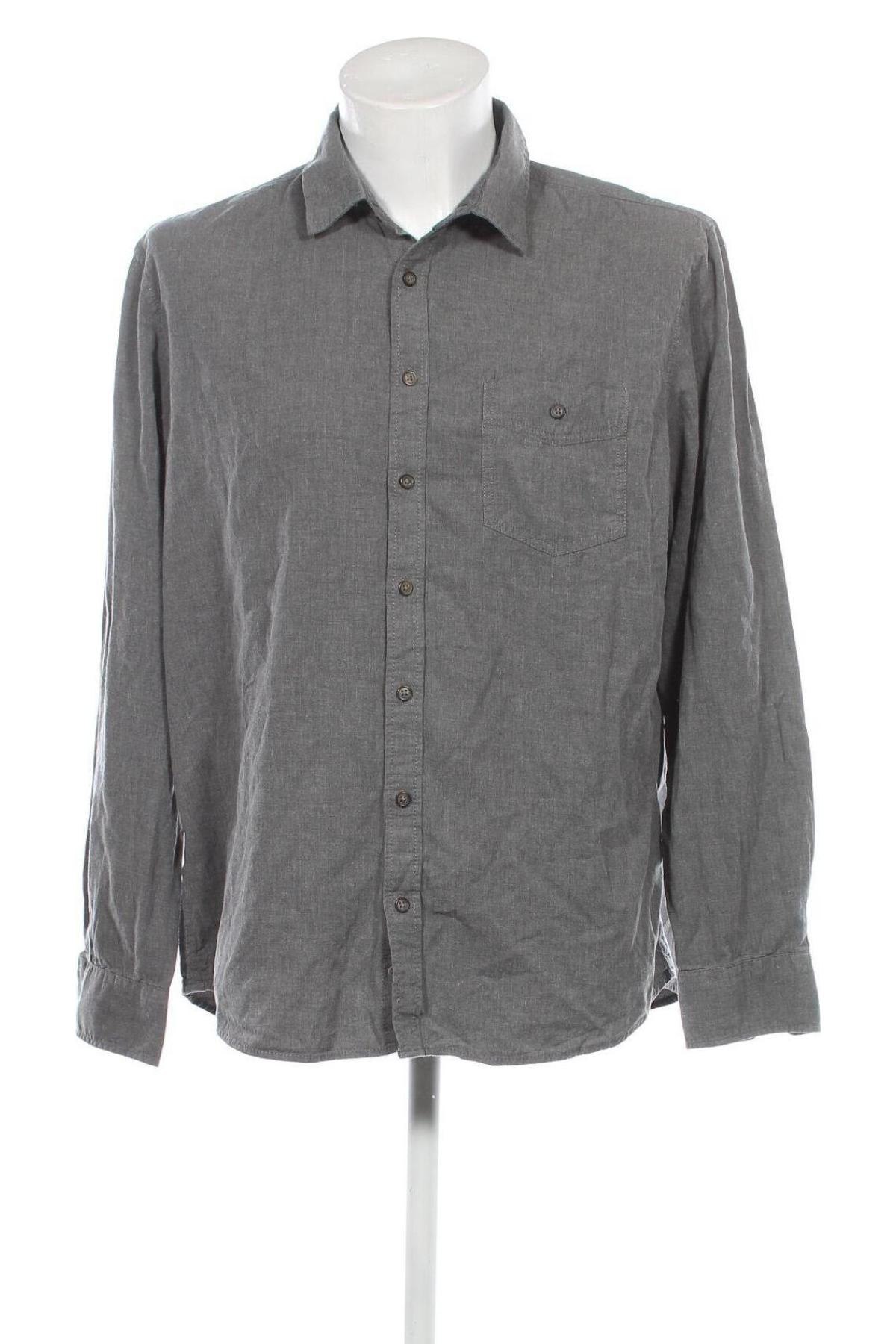 Ανδρικό πουκάμισο Canda, Μέγεθος XL, Χρώμα Γκρί, Τιμή 9,15 €