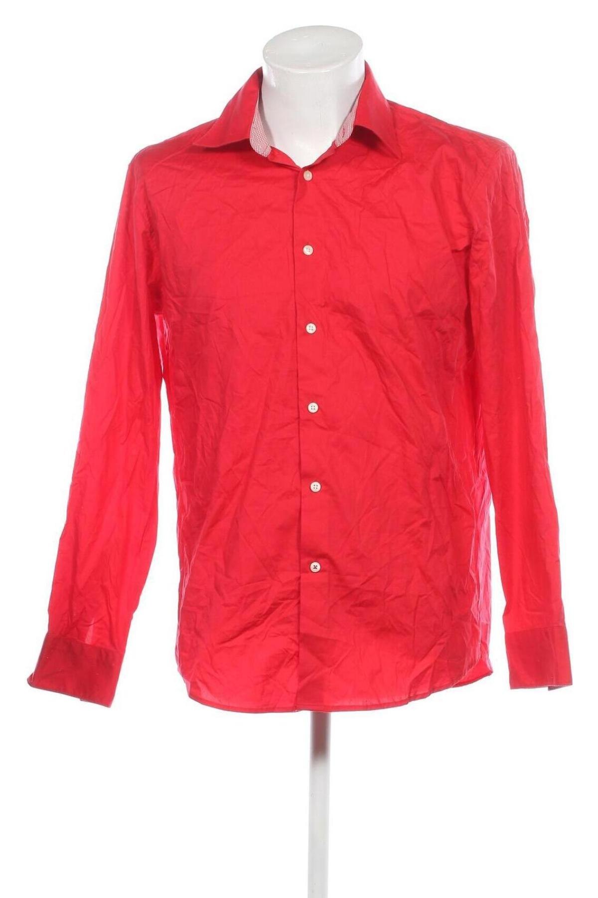 Мъжка риза Club Of Gents, Размер XL, Цвят Червен, Цена 11,25 лв.
