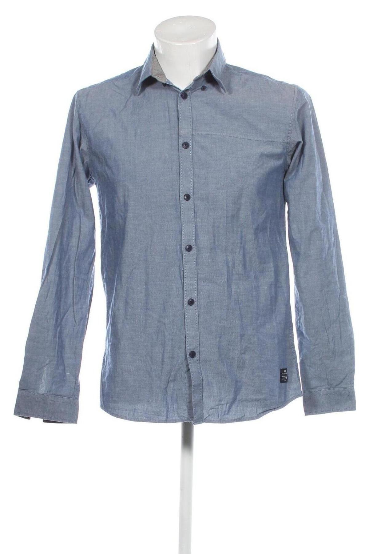 Мъжка риза Core By Jack & Jones, Размер M, Цвят Син, Цена 8,50 лв.