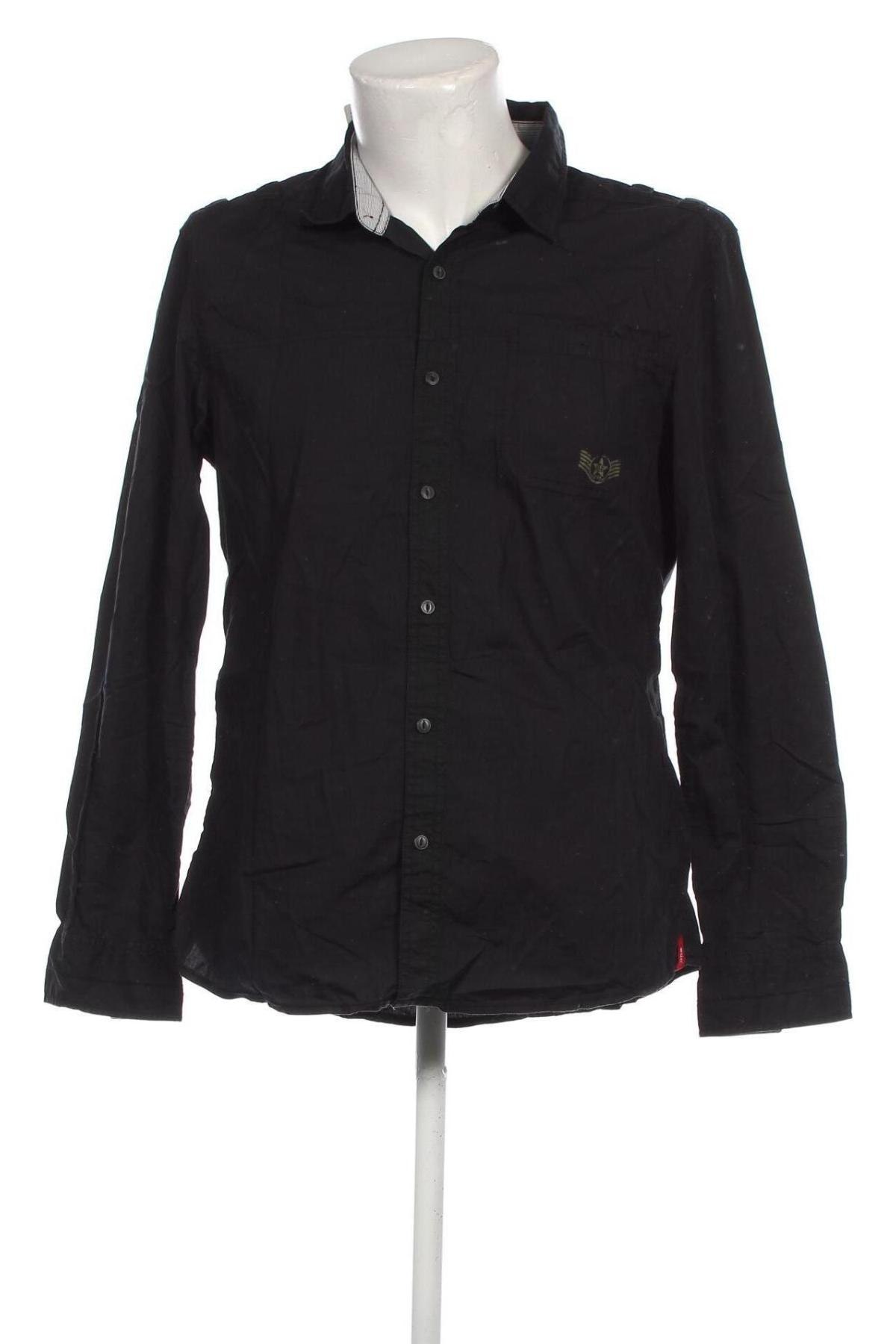 Ανδρικό πουκάμισο Edc By Esprit, Μέγεθος L, Χρώμα Μαύρο, Τιμή 21,03 €