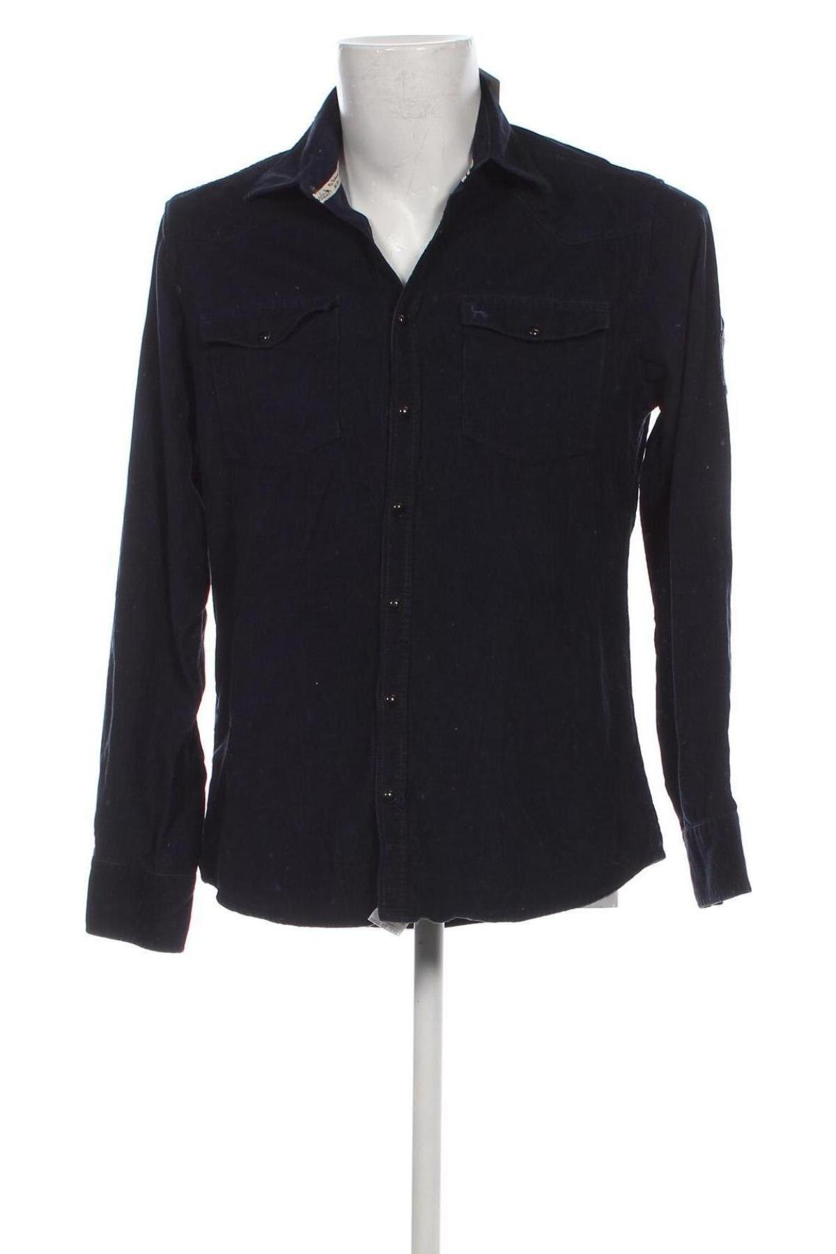 Ανδρικό πουκάμισο Emilio Adani, Μέγεθος M, Χρώμα Μπλέ, Τιμή 4,21 €