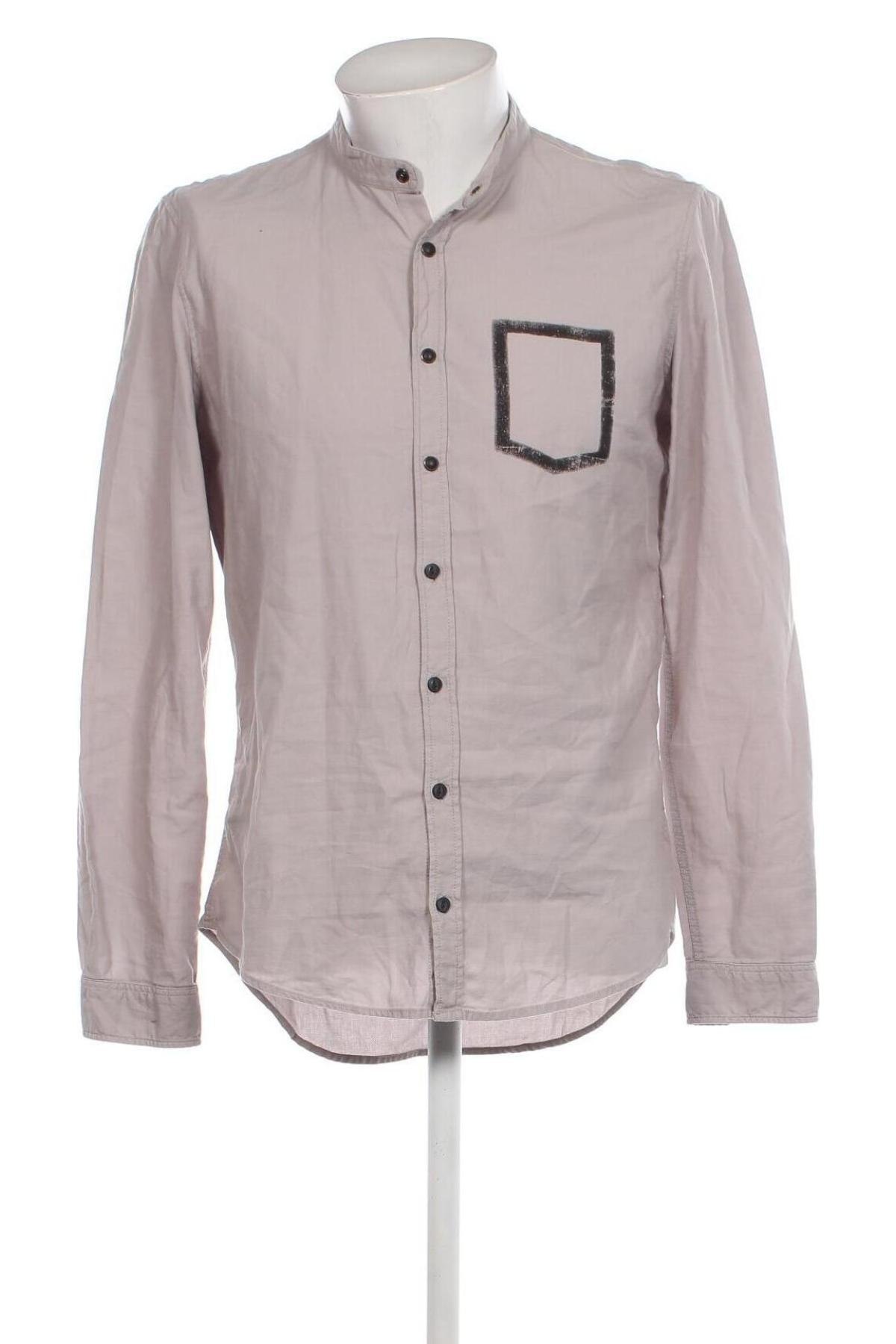 Мъжка риза Emilio Adani, Размер M, Цвят Сив, Цена 10,20 лв.