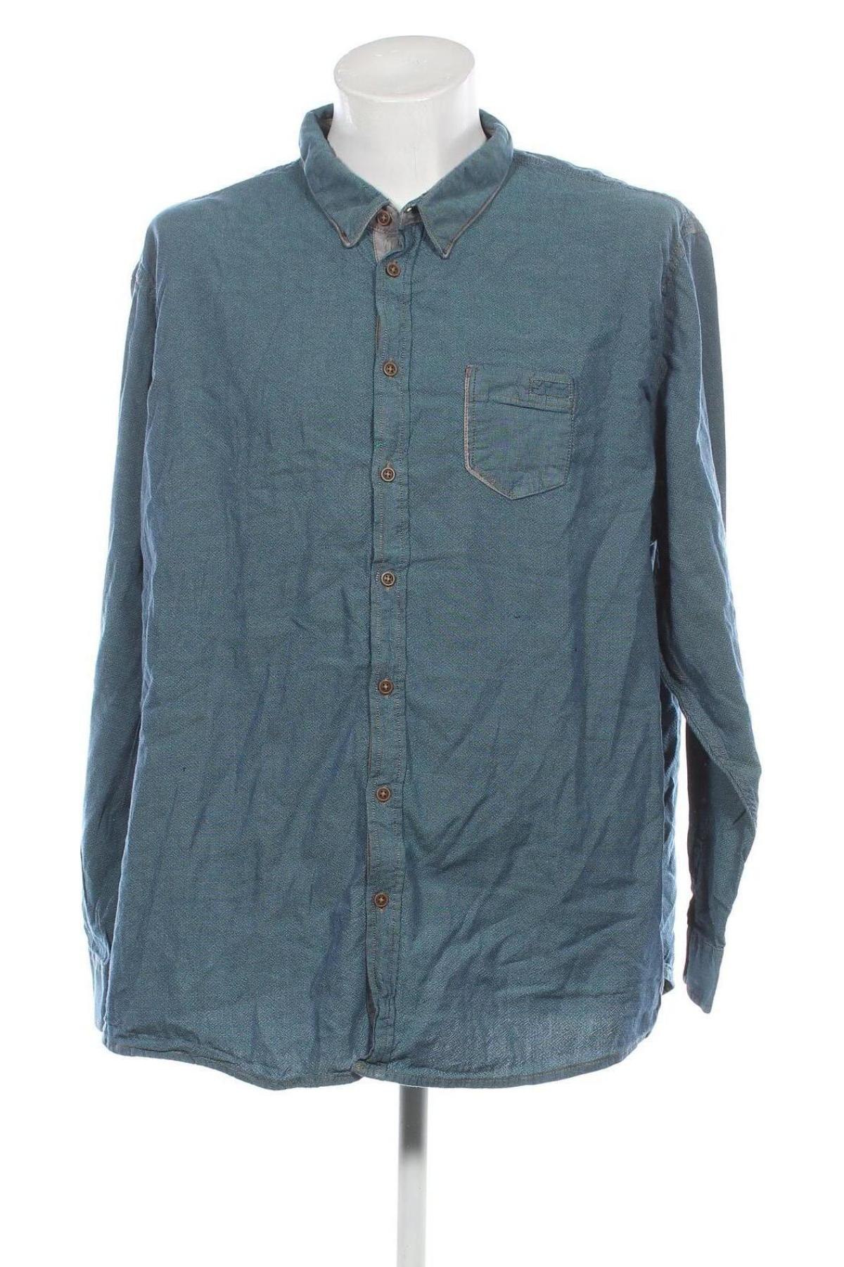 Ανδρικό πουκάμισο Engbers, Μέγεθος 5XL, Χρώμα Μπλέ, Τιμή 34,02 €