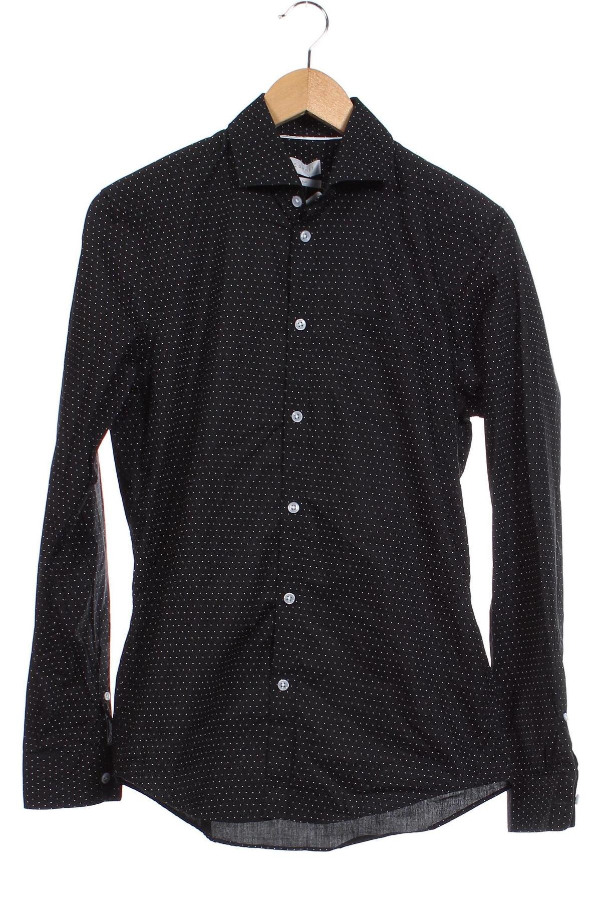 Ανδρικό πουκάμισο Esprit, Μέγεθος S, Χρώμα Μαύρο, Τιμή 17,00 €