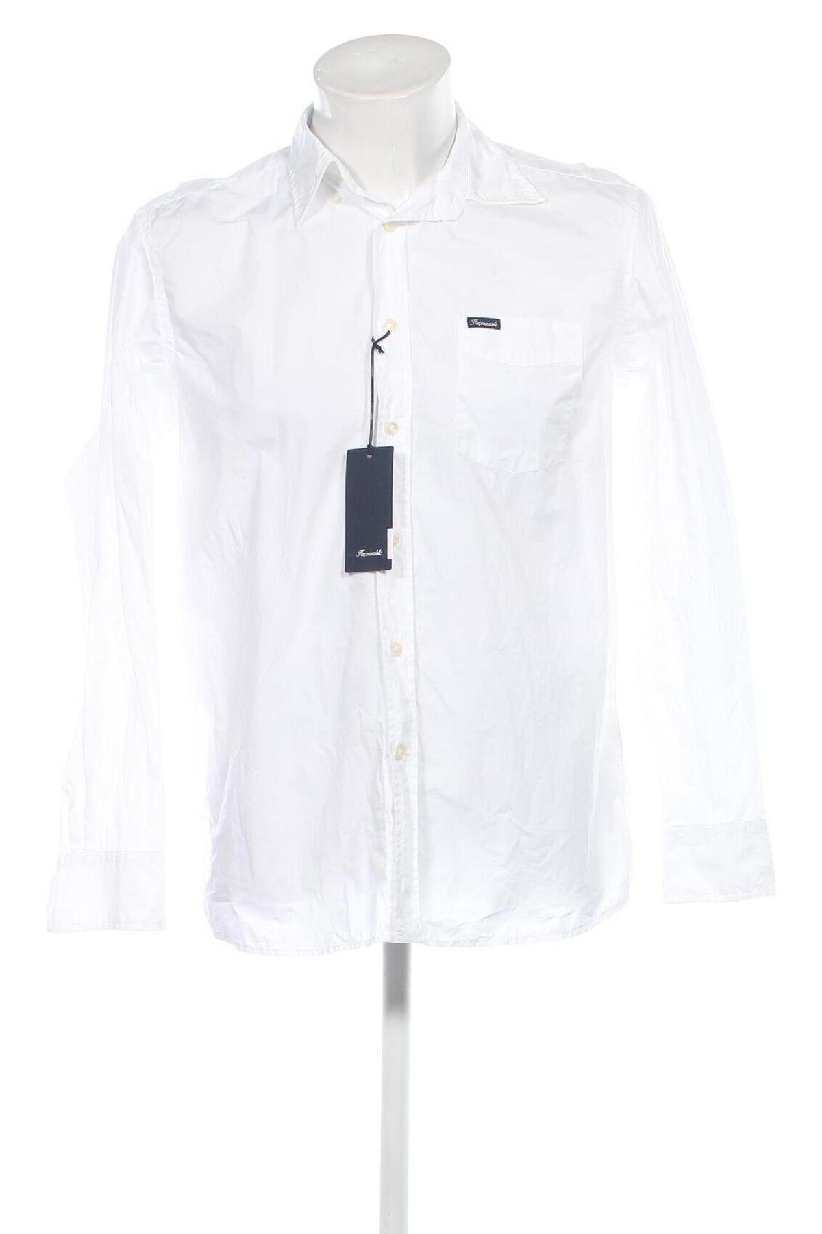 Ανδρικό πουκάμισο Faconnable, Μέγεθος M, Χρώμα Λευκό, Τιμή 83,51 €