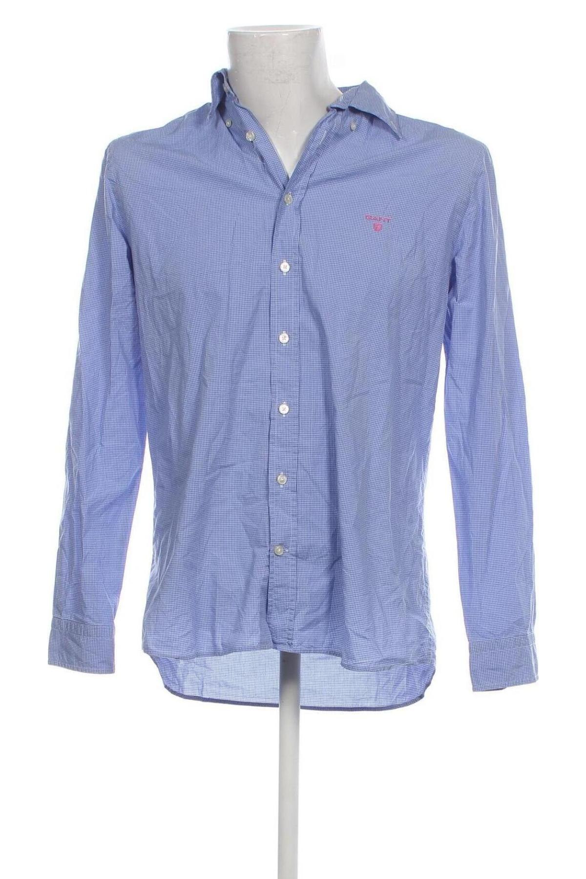 Ανδρικό πουκάμισο Gant, Μέγεθος XL, Χρώμα Μπλέ, Τιμή 37,11 €