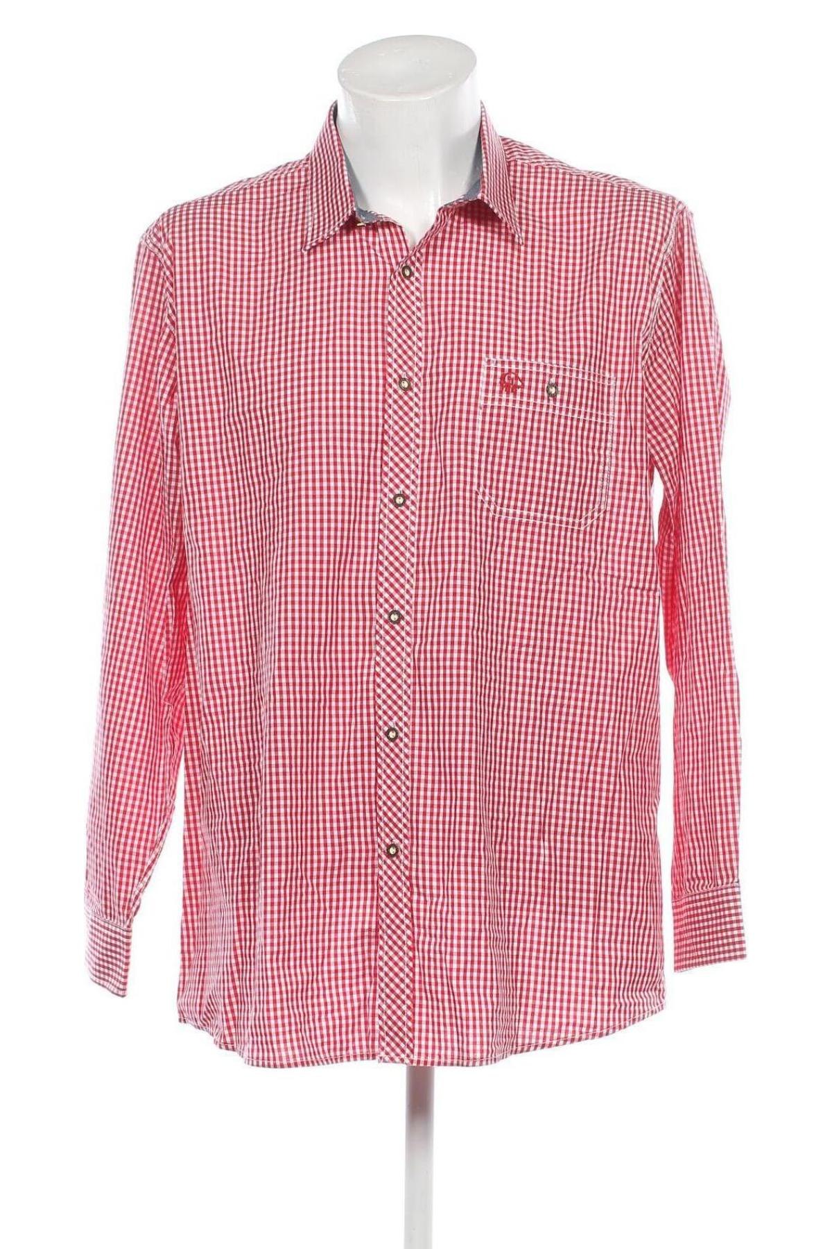 Ανδρικό πουκάμισο Giesswein, Μέγεθος XL, Χρώμα Κόκκινο, Τιμή 5,10 €