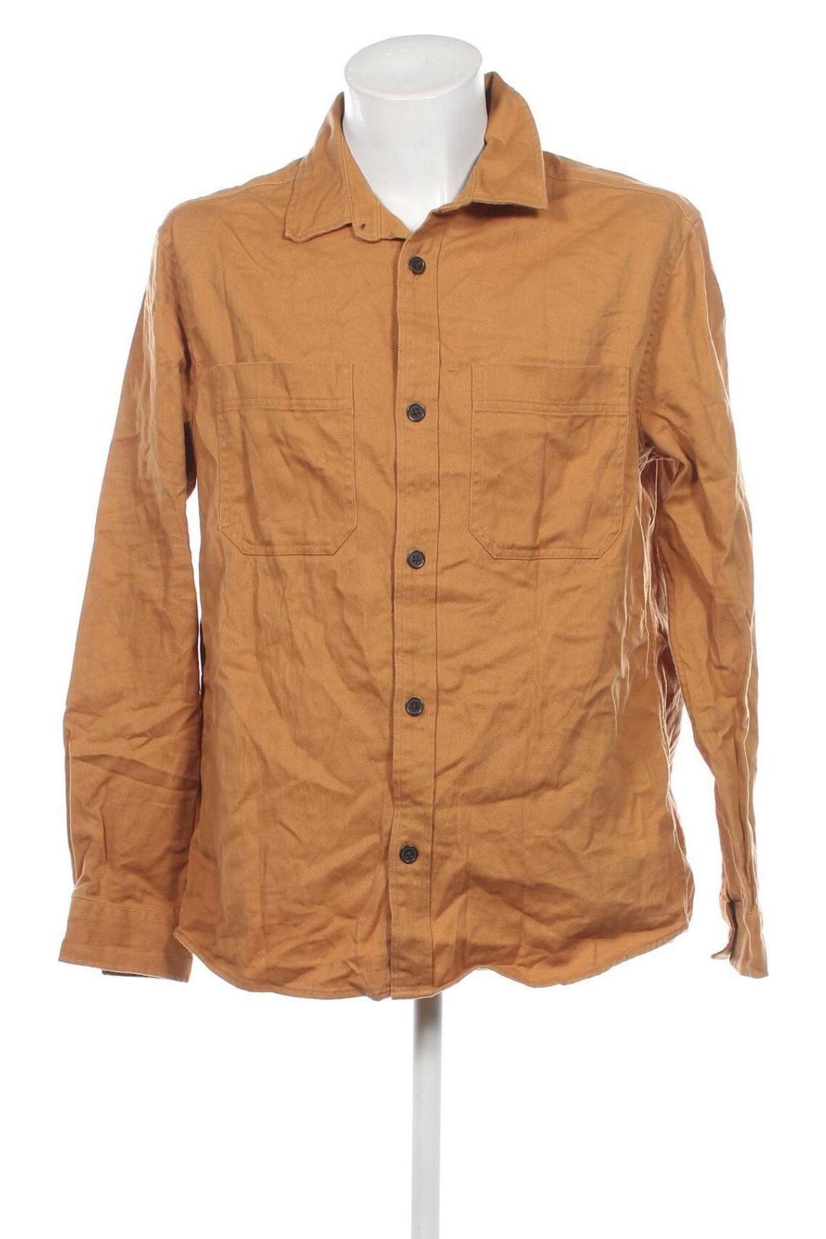 Ανδρικό πουκάμισο H&M, Μέγεθος L, Χρώμα Καφέ, Τιμή 4,49 €