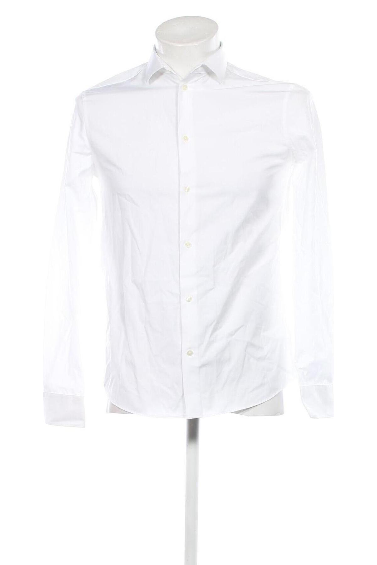 Мъжка риза H&M, Размер S, Цвят Бял, Цена 29,33 лв.