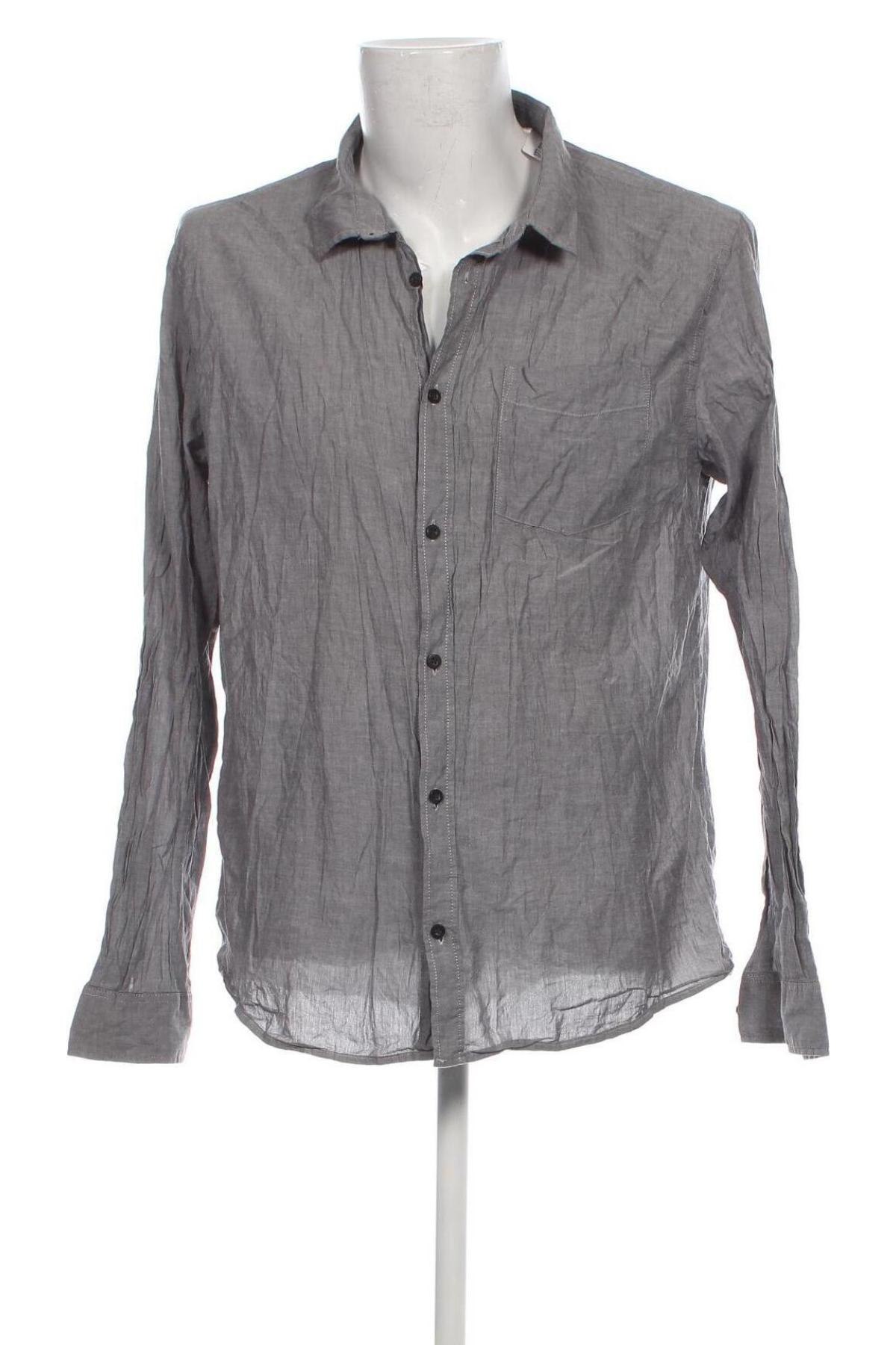 Herrenhemd H&M, Größe XL, Farbe Grau, Preis 7,06 €