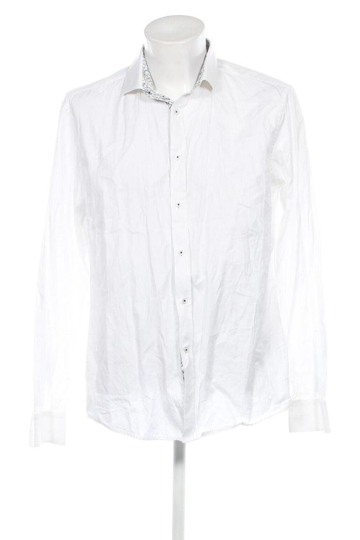 Мъжка риза H&M, Размер XL, Цвят Бял, Цена 29,24 лв.