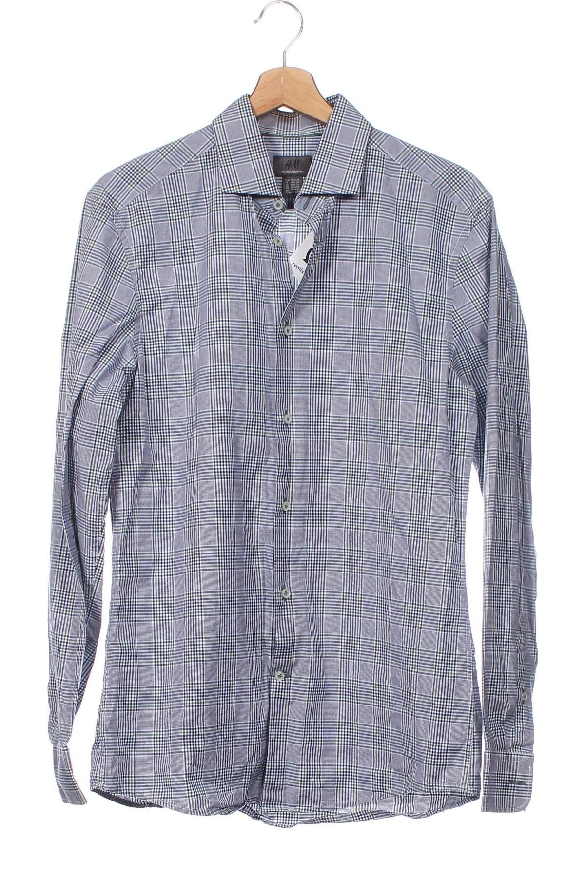Pánská košile  H&M, Velikost M, Barva Modrá, Cena  176,00 Kč