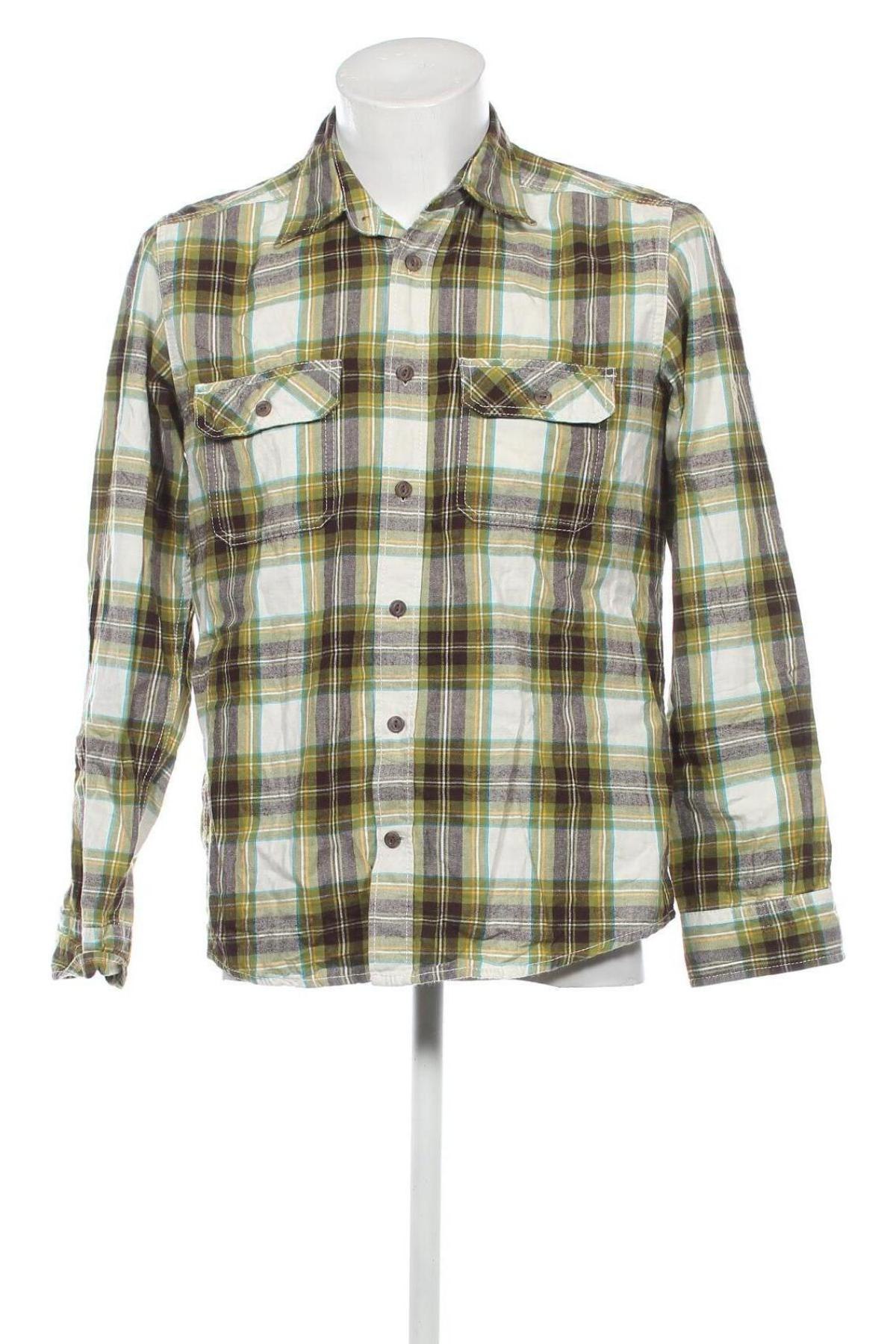 Herrenhemd H&M L.O.G.G., Größe M, Farbe Grün, Preis 4,64 €