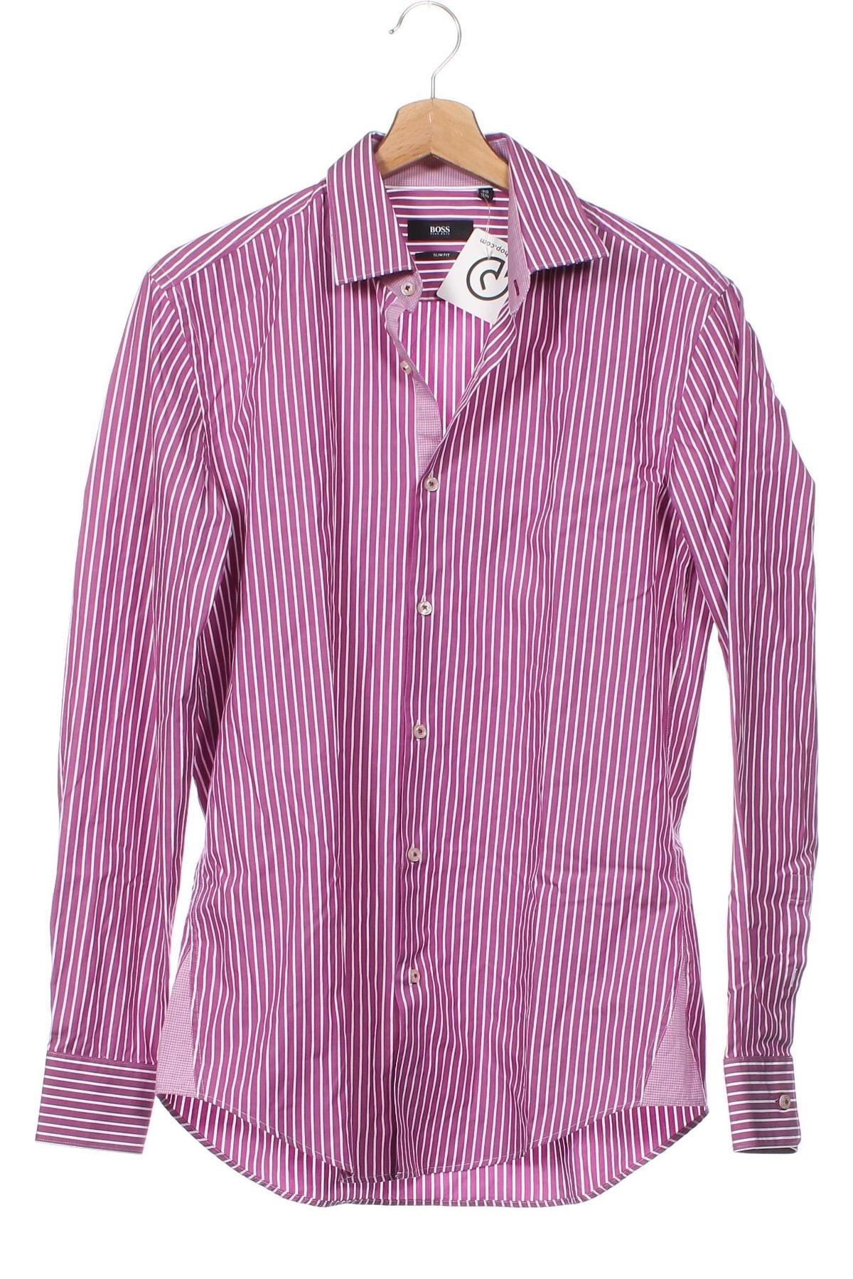 Ανδρικό πουκάμισο Hugo Boss, Μέγεθος M, Χρώμα Πολύχρωμο, Τιμή 23,66 €
