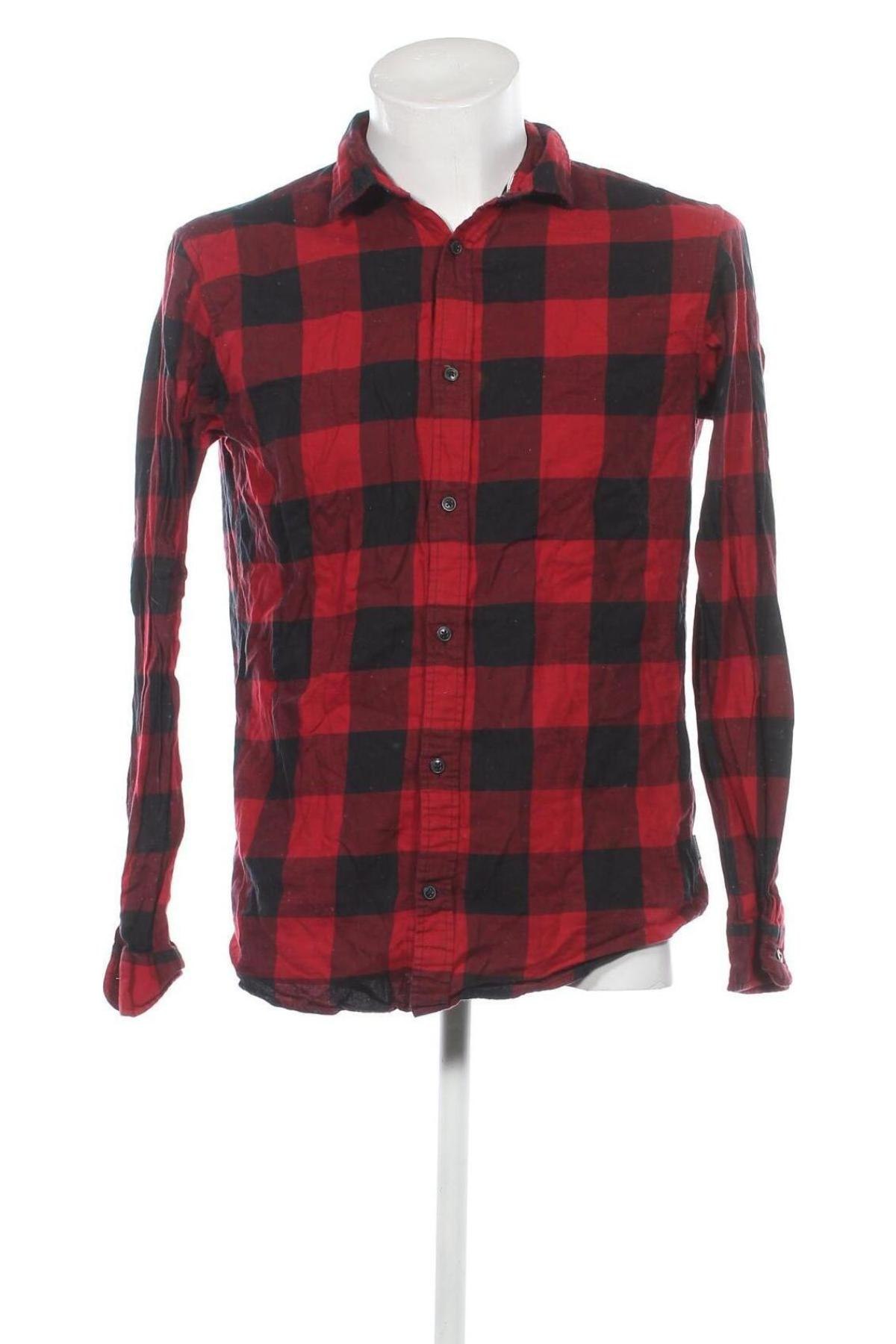 Ανδρικό πουκάμισο Jack & Jones, Μέγεθος L, Χρώμα Κόκκινο, Τιμή 21,03 €