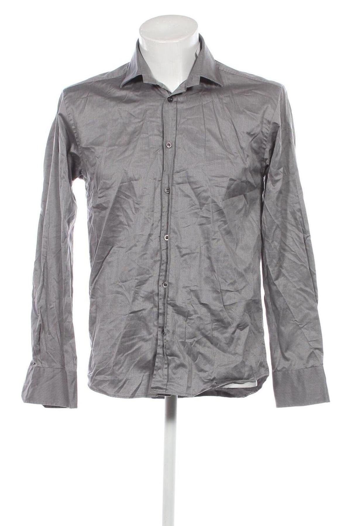 Ανδρικό πουκάμισο Jack & Jones PREMIUM, Μέγεθος L, Χρώμα Γκρί, Τιμή 6,73 €