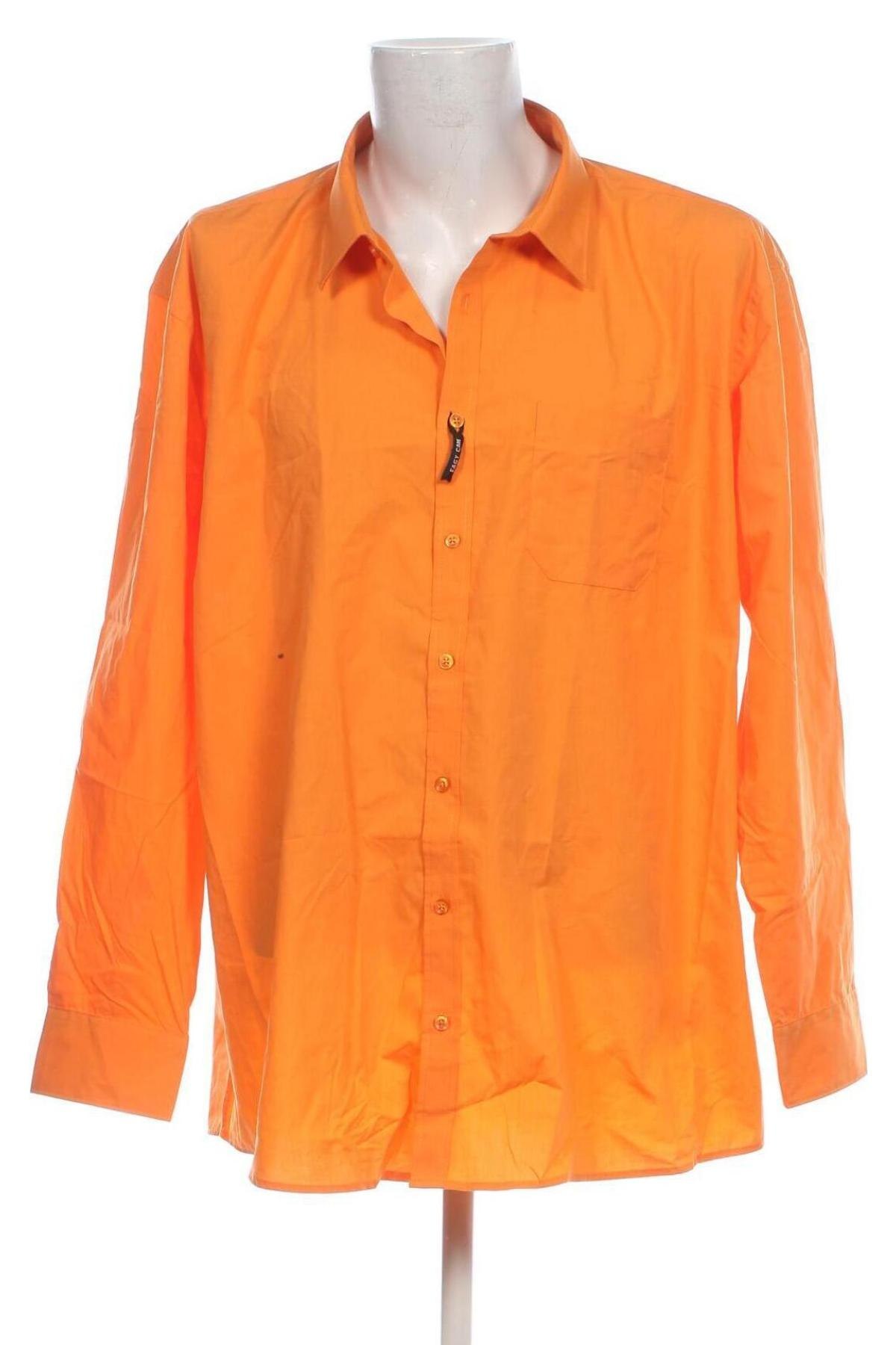 Herrenhemd James & Nicholson, Größe 4XL, Farbe Orange, Preis 14,13 €