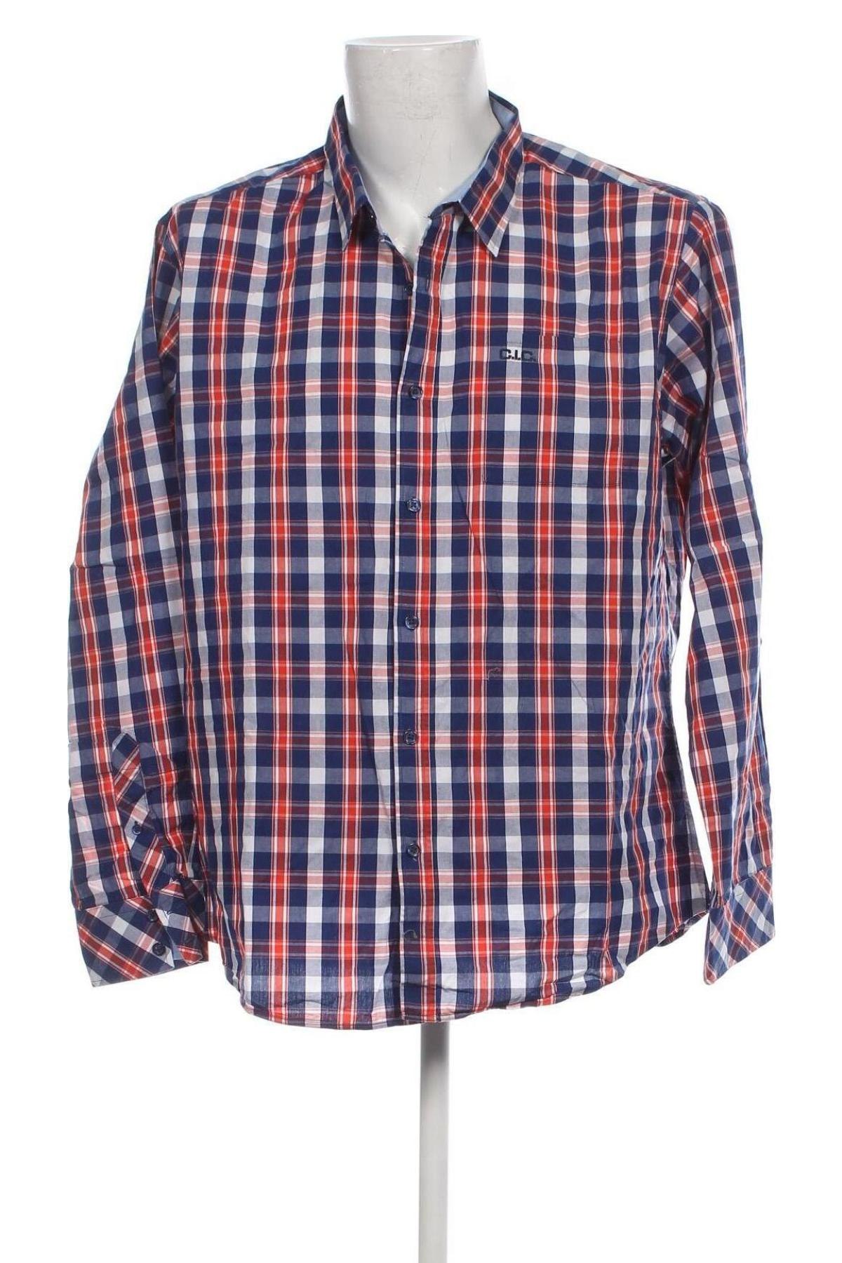 Мъжка риза Jean Pascale, Размер XXL, Цвят Многоцветен, Цена 9,28 лв.