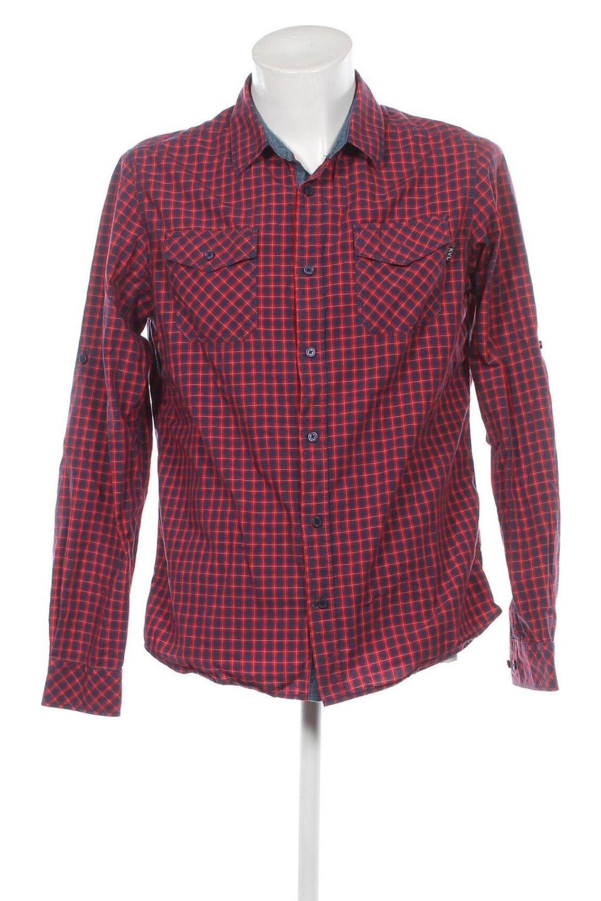 Ανδρικό πουκάμισο KVL by Kenvelo, Μέγεθος L, Χρώμα Πολύχρωμο, Τιμή 6,97 €