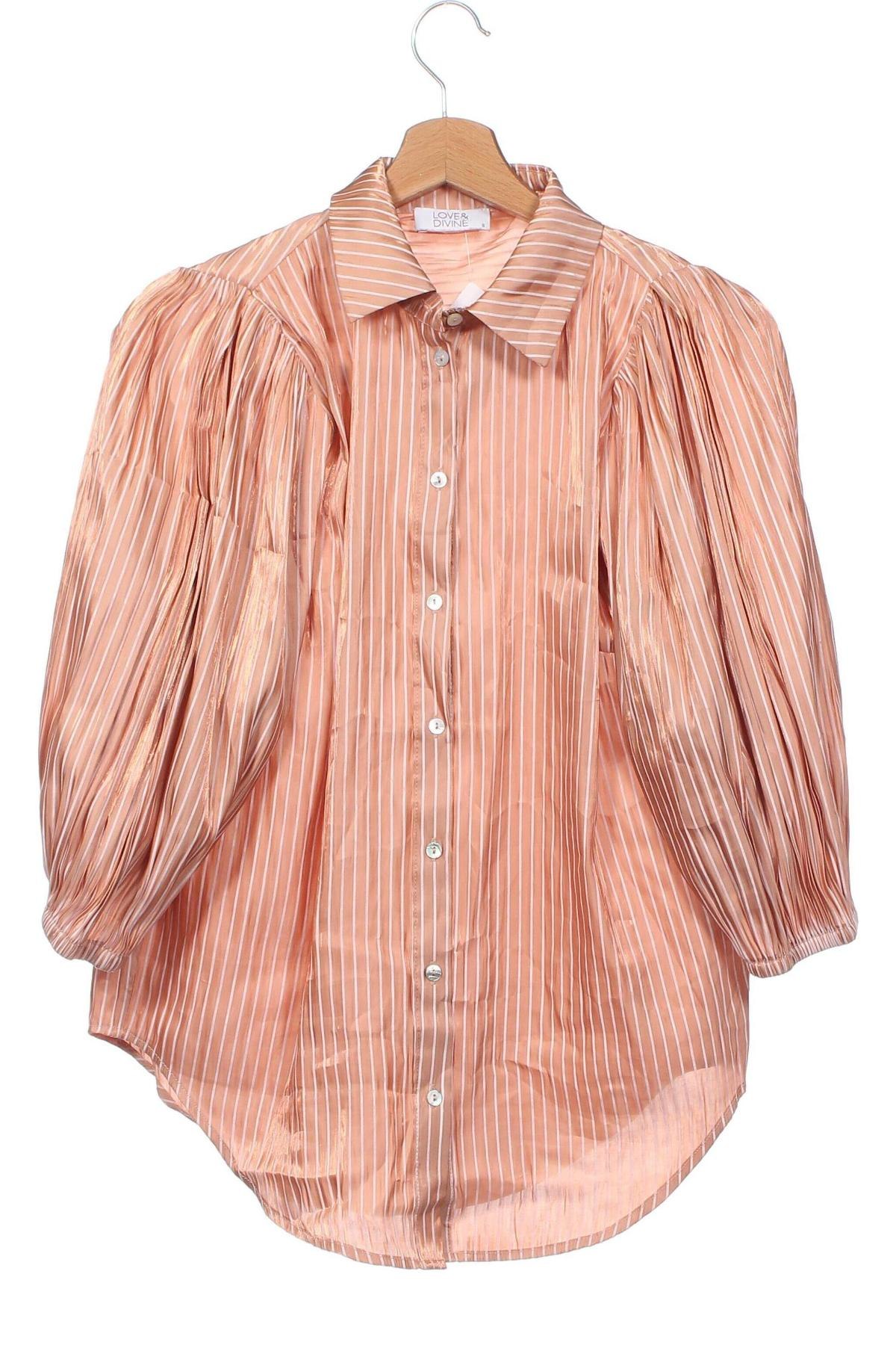 Ανδρικό πουκάμισο LOVE&DIVINE, Μέγεθος S, Χρώμα  Μπέζ, Τιμή 13,61 €