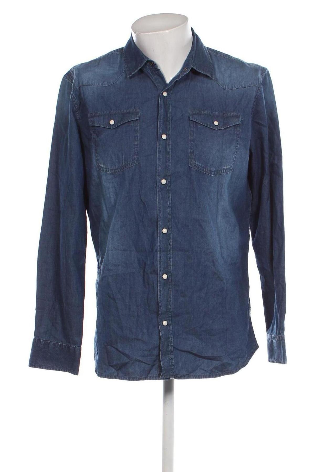 Herrenhemd Livergy, Größe L, Farbe Blau, Preis 20,18 €