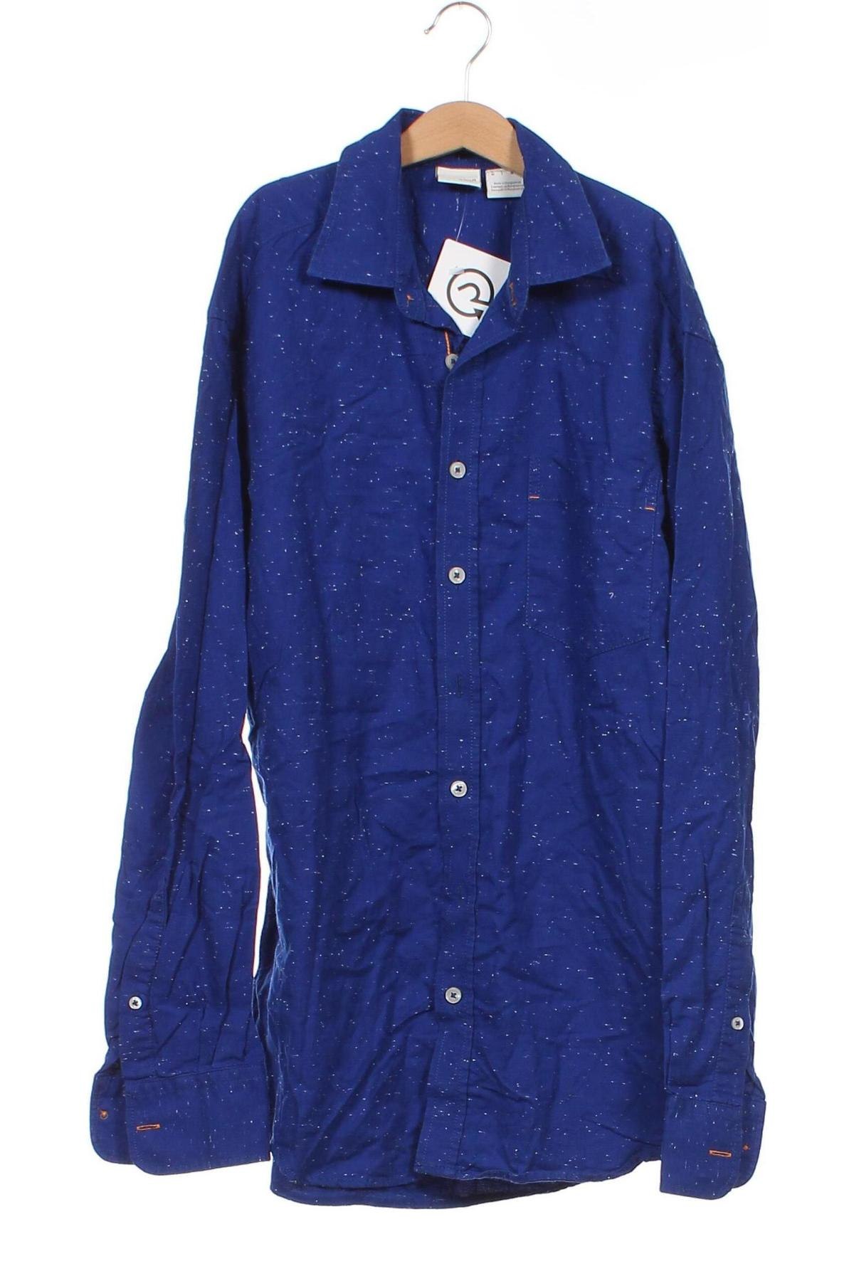 Ανδρικό πουκάμισο Manguun, Μέγεθος M, Χρώμα Μπλέ, Τιμή 3,59 €