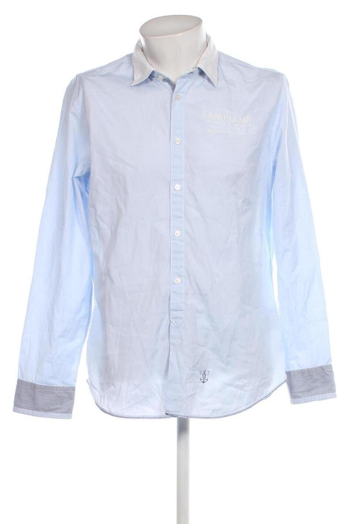 Ανδρικό πουκάμισο Marc O'Polo, Μέγεθος XL, Χρώμα Μπλέ, Τιμή 34,79 €