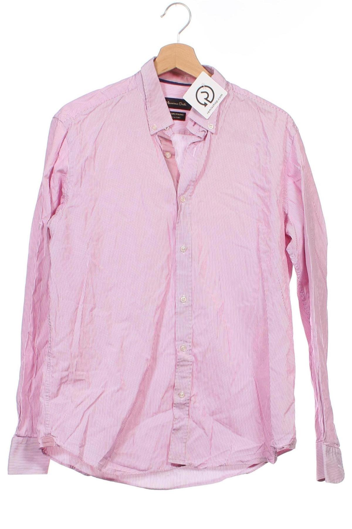 Ανδρικό πουκάμισο Massimo Dutti, Μέγεθος L, Χρώμα Ρόζ , Τιμή 25,52 €