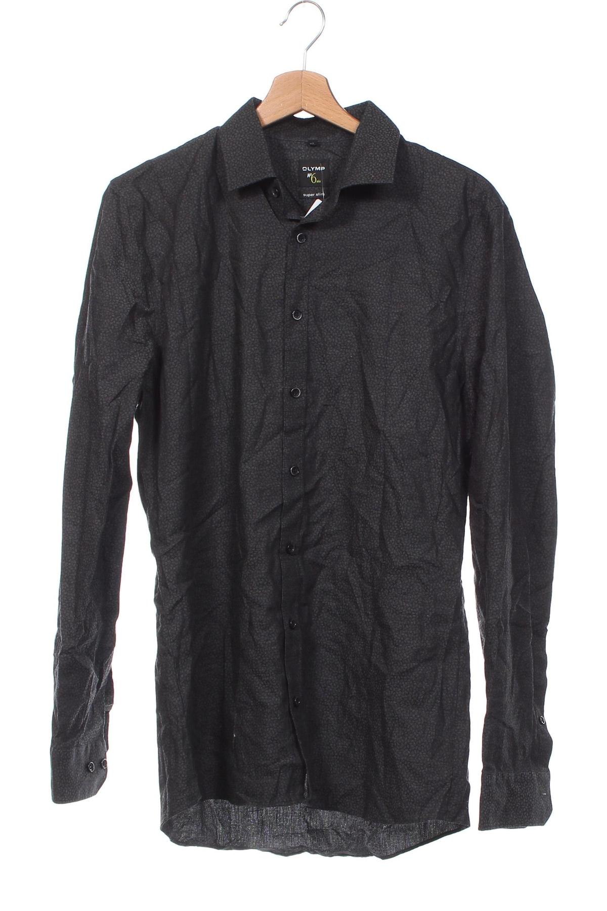 Herrenhemd Olymp, Größe M, Farbe Grau, Preis 38,27 €