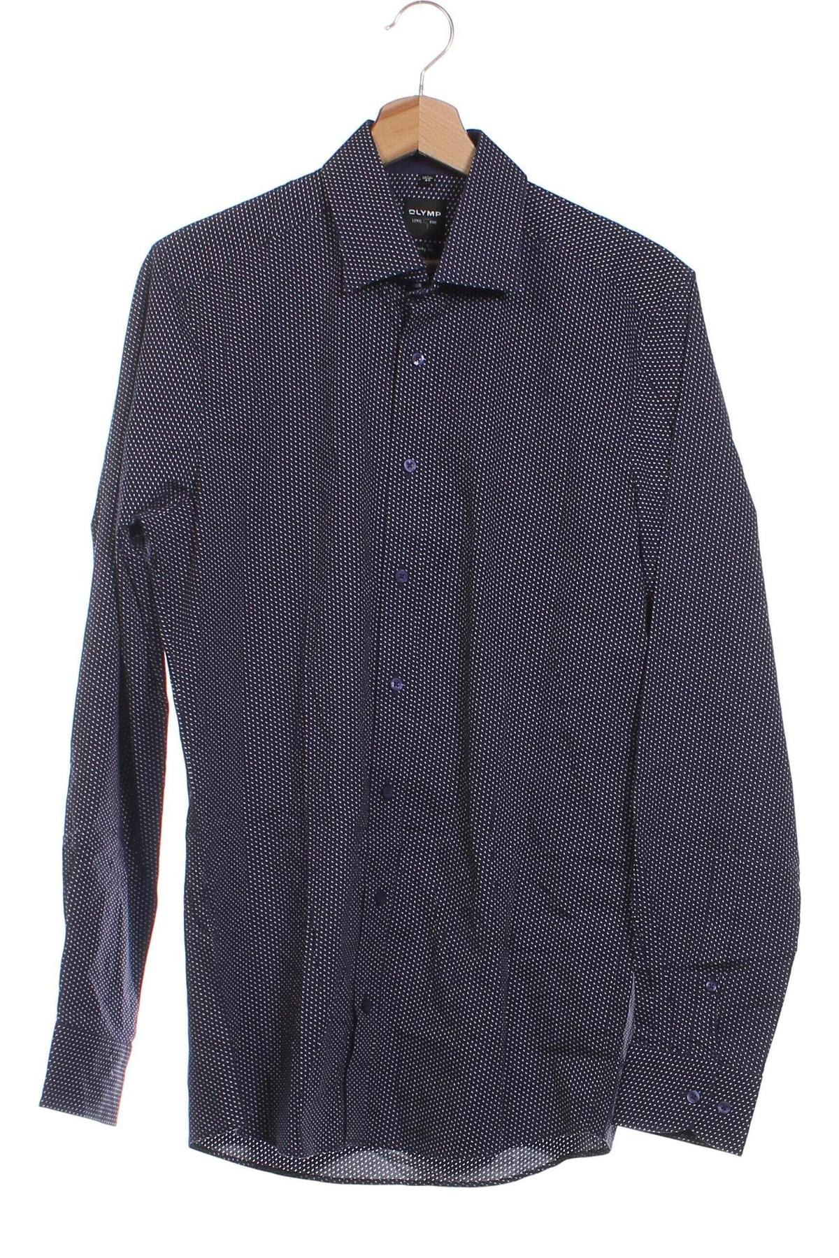 Ανδρικό πουκάμισο Olymp, Μέγεθος M, Χρώμα Μπλέ, Τιμή 12,93 €