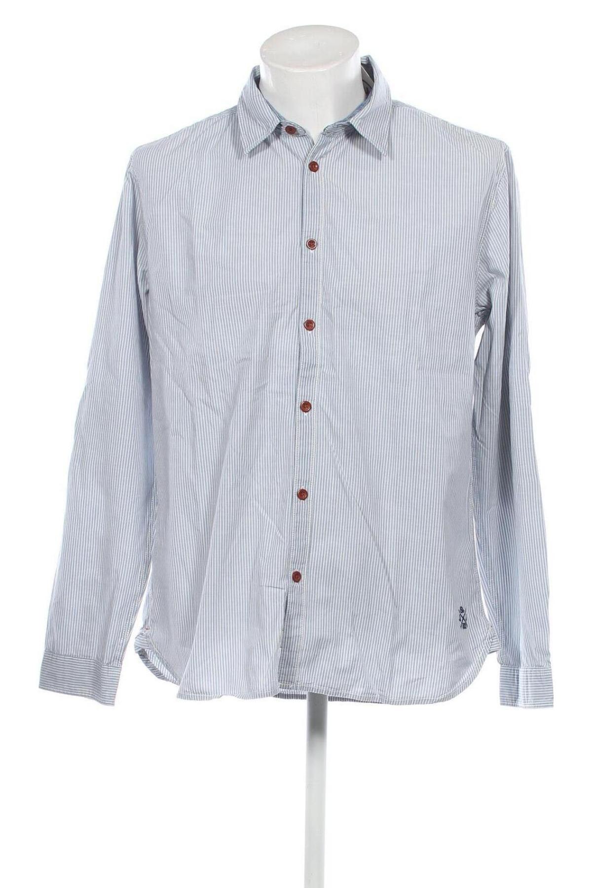 Ανδρικό πουκάμισο Originals By Jack & Jones, Μέγεθος XL, Χρώμα Μπλέ, Τιμή 17,44 €