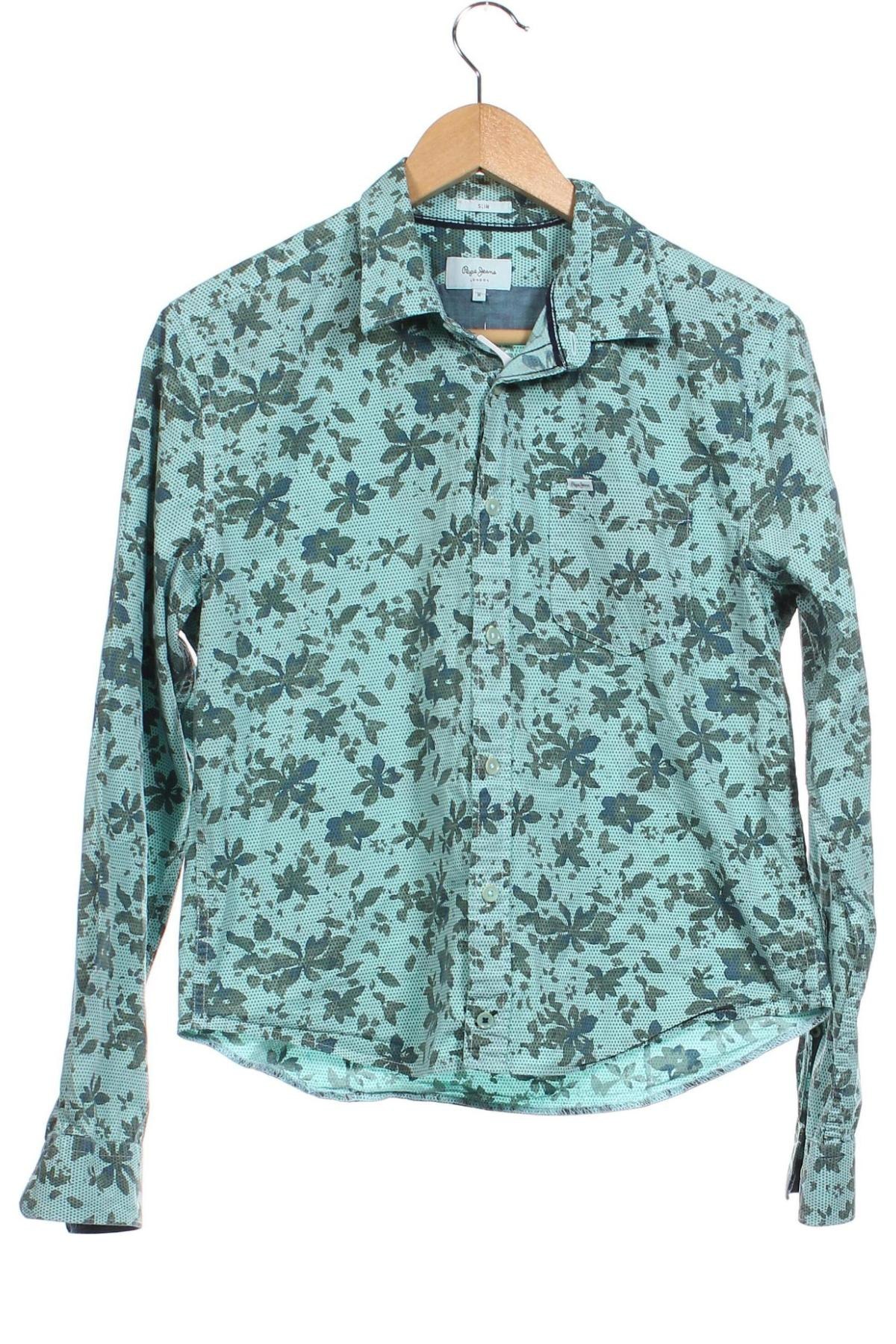 Ανδρικό πουκάμισο Pepe Jeans, Μέγεθος M, Χρώμα Μπλέ, Τιμή 19,04 €