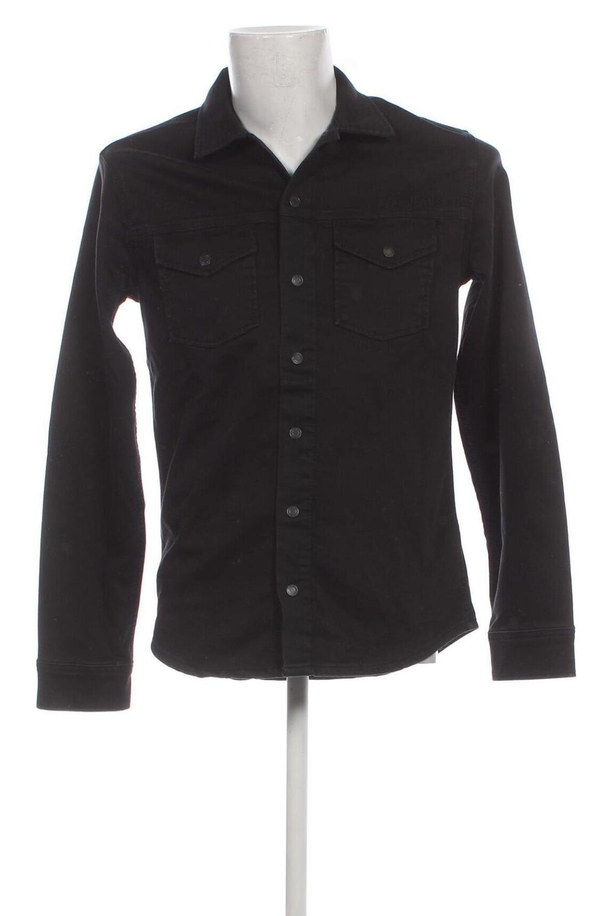 Ανδρικό πουκάμισο Pepe Jeans, Μέγεθος S, Χρώμα Μαύρο, Τιμή 25,57 €