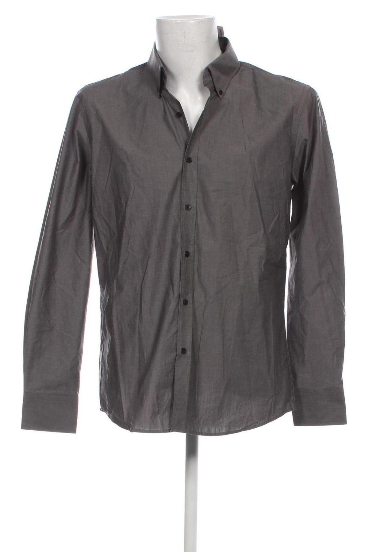 Ανδρικό πουκάμισο Peroni, Μέγεθος L, Χρώμα Γκρί, Τιμή 7,18 €
