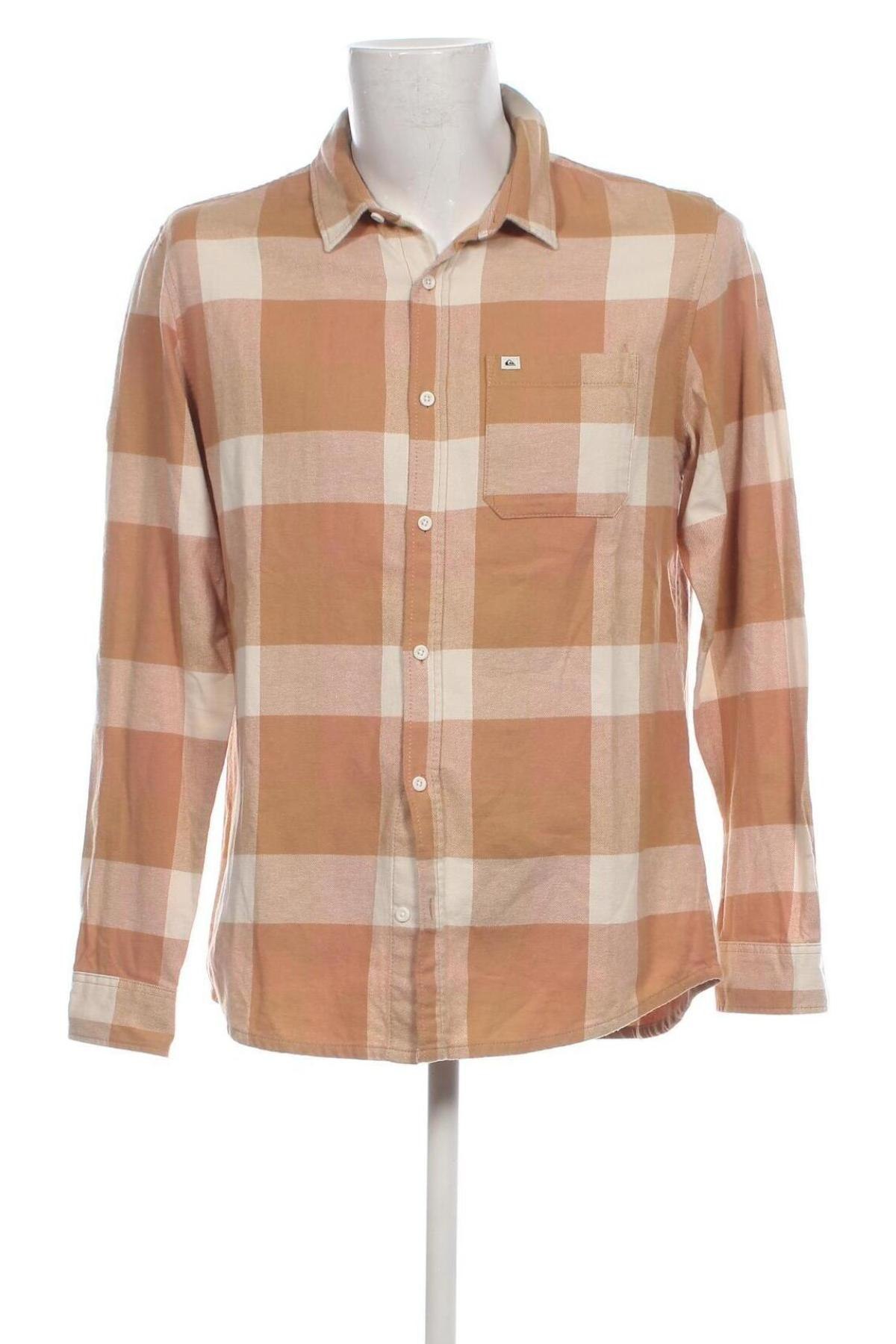 Ανδρικό πουκάμισο Quiksilver, Μέγεθος M, Χρώμα Πορτοκαλί, Τιμή 15,88 €