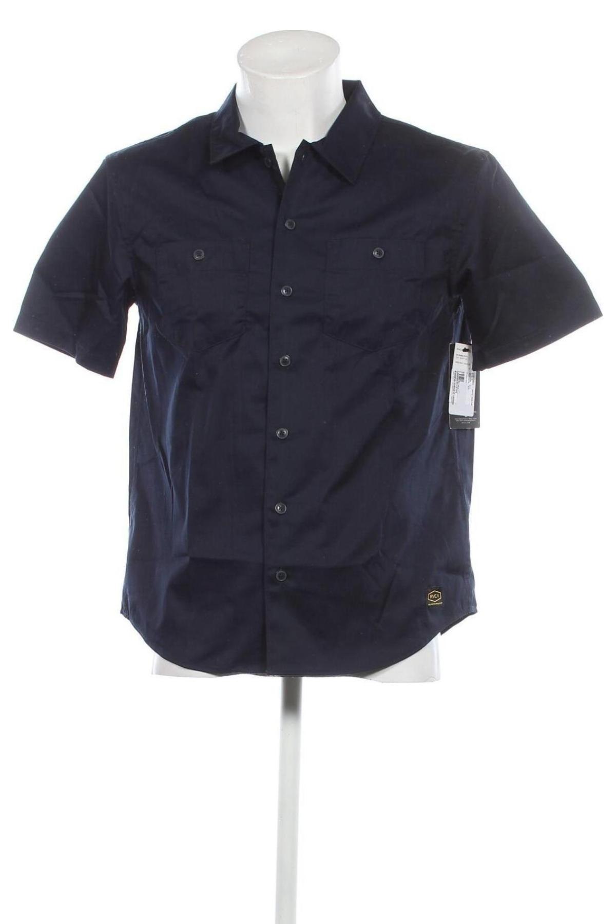 Ανδρικό πουκάμισο RVCA, Μέγεθος S, Χρώμα Μπλέ, Τιμή 11,91 €
