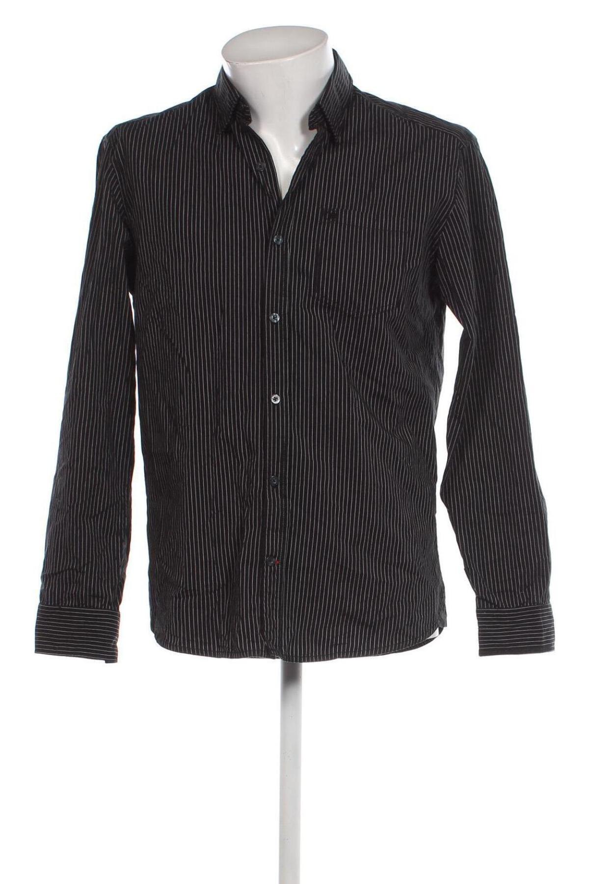 Мъжка риза S.Oliver, Размер M, Цвят Черен, Цена 34,00 лв.