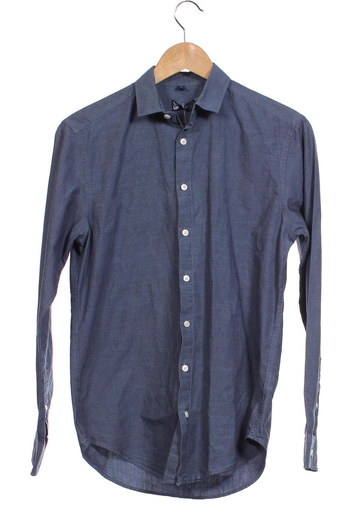 Ανδρικό πουκάμισο Straight Up, Μέγεθος S, Χρώμα Μπλέ, Τιμή 7,50 €