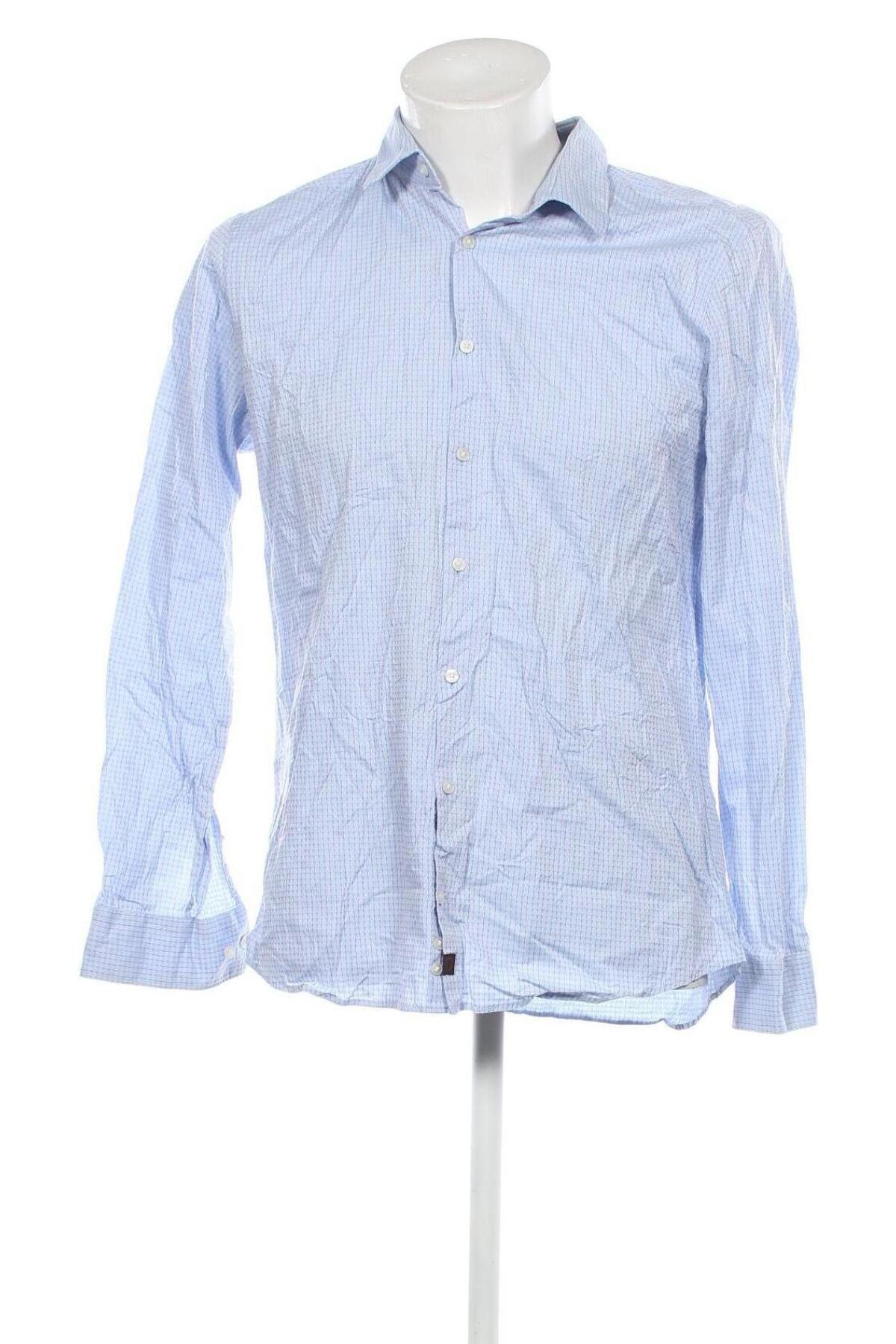 Ανδρικό πουκάμισο Strellson, Μέγεθος L, Χρώμα Μπλέ, Τιμή 10,21 €