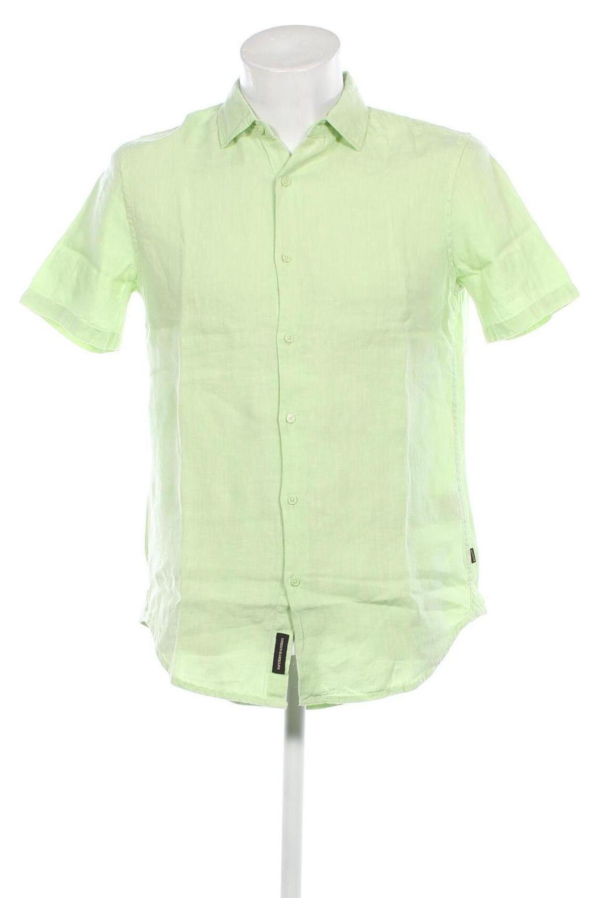 Мъжка риза Superdry, Размер M, Цвят Зелен, Цена 30,80 лв.