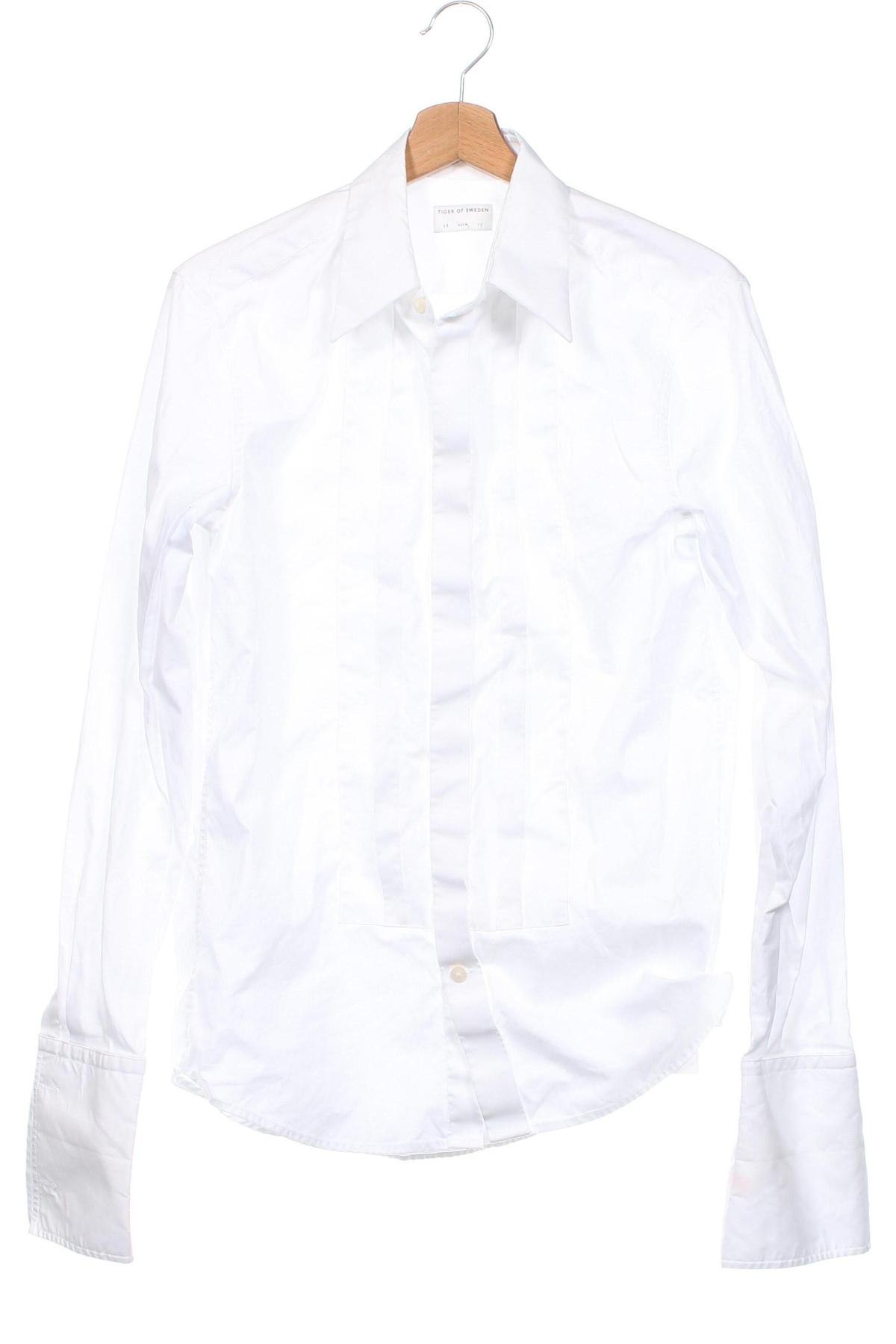 Мъжка риза Tiger Of Sweden, Размер S, Цвят Бял, Цена 56,35 лв.
