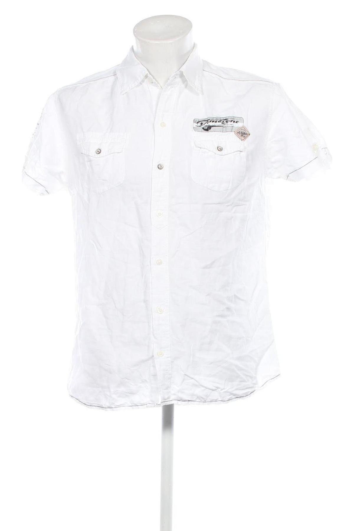 Herrenhemd Timezone, Größe M, Farbe Weiß, Preis 20,18 €